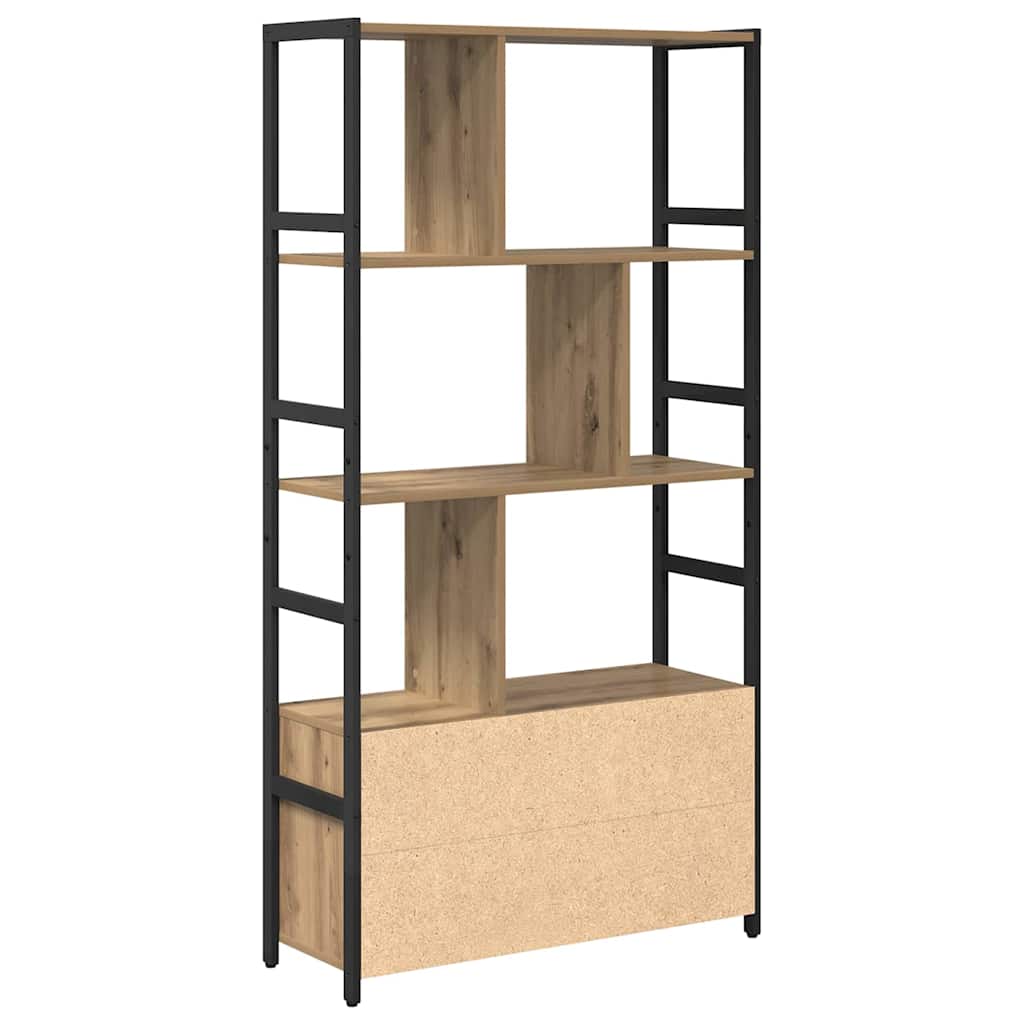 Étagère chêne artisanal 80 x 30 x 155.5 cm Bois d'ingénierie - XIOS