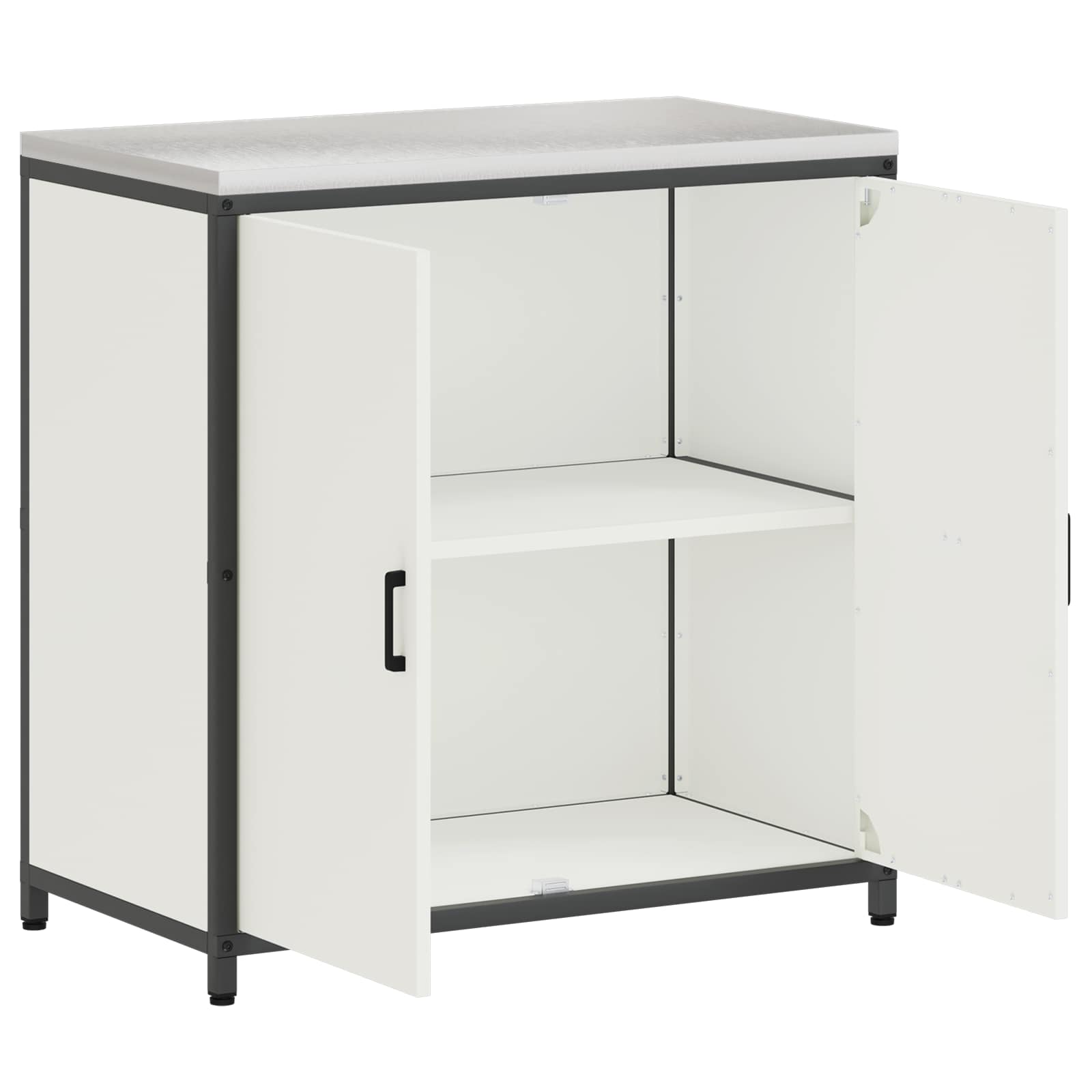 Meuble de rangement de cuisine HATTEM Blanc 90 x 50 x 92 cm - XIOS