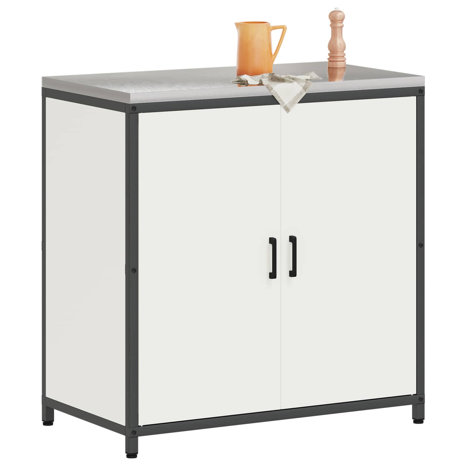 Meuble de rangement de cuisine HATTEM Blanc 90 x 50 x 92 cm - XIOS