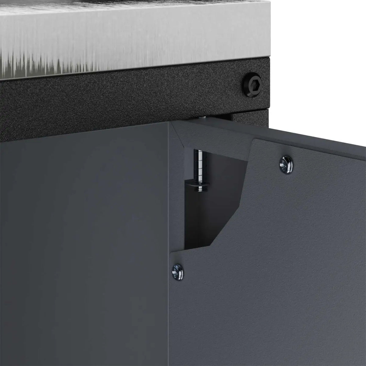 Meuble de rangement de cuisine HATTEM Anthracite Acier - XIOS