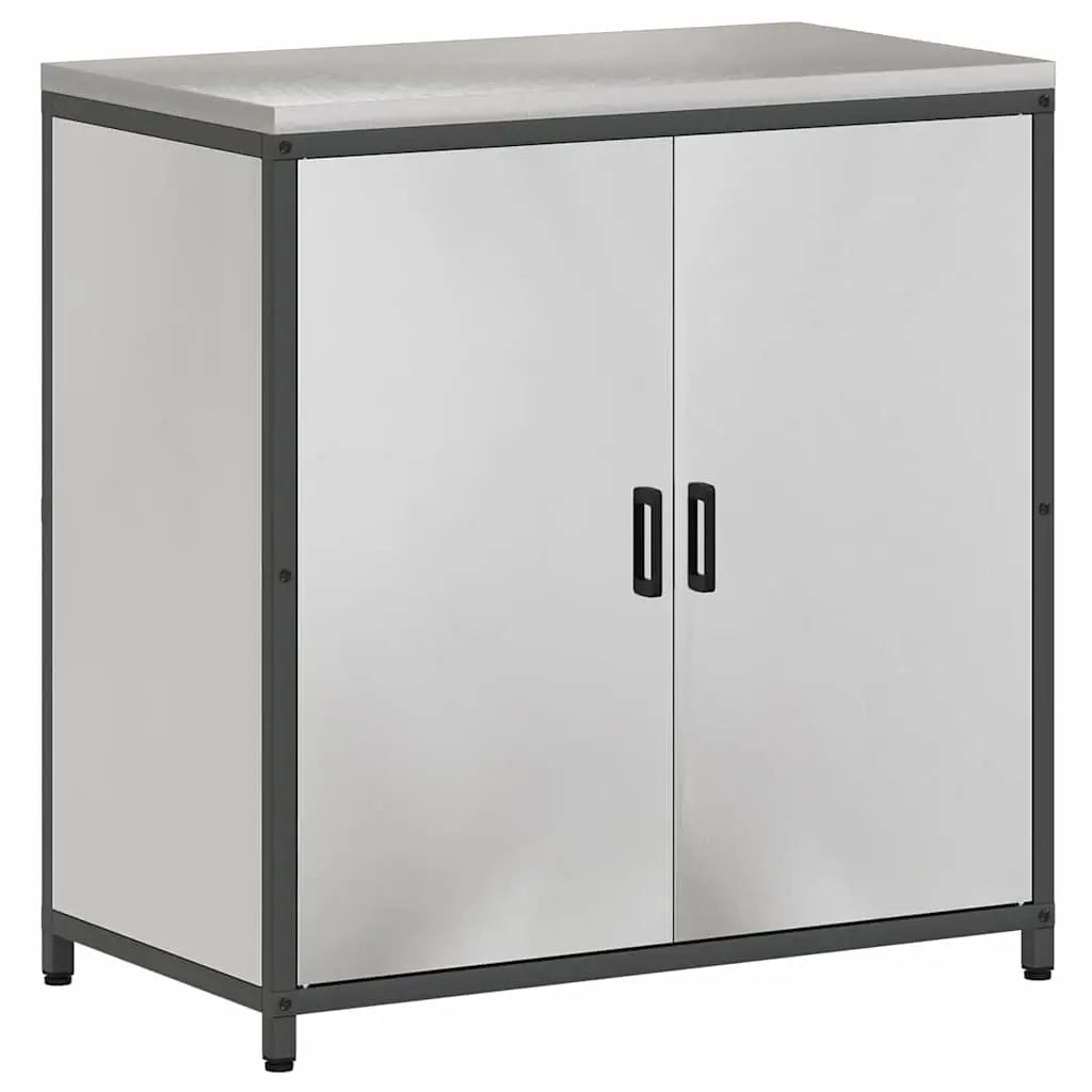 Meuble de rangement de cuisine HATTEM Argenté 90 x 50 x 92 cm - XIOS