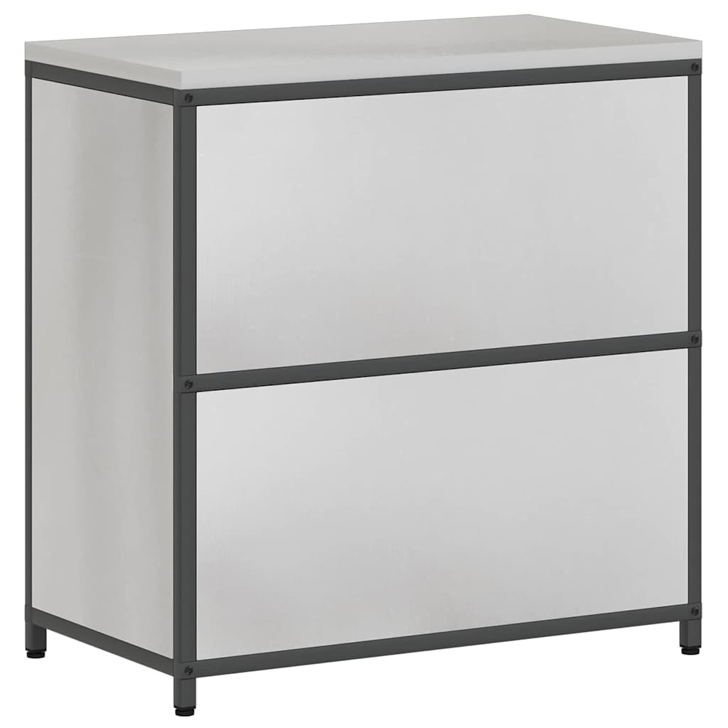 Meuble de rangement de cuisine HATTEM Argenté 90 x 50 x 92 cm - XIOS