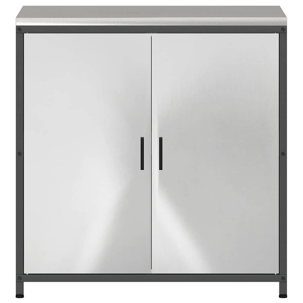 Meuble de rangement de cuisine HATTEM Argenté 90 x 50 x 92 cm - XIOS