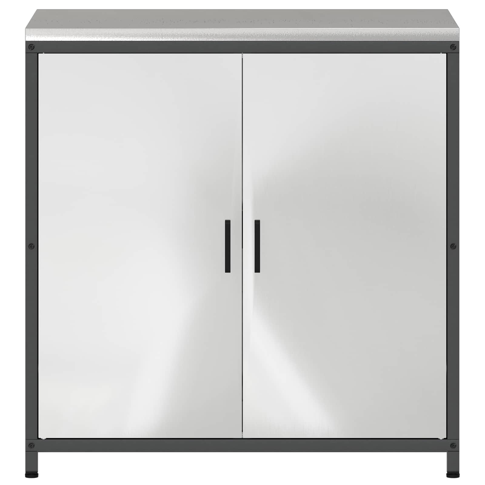 Meuble de rangement de cuisine HATTEM Argenté 90 x 50 x 92 cm - XIOS