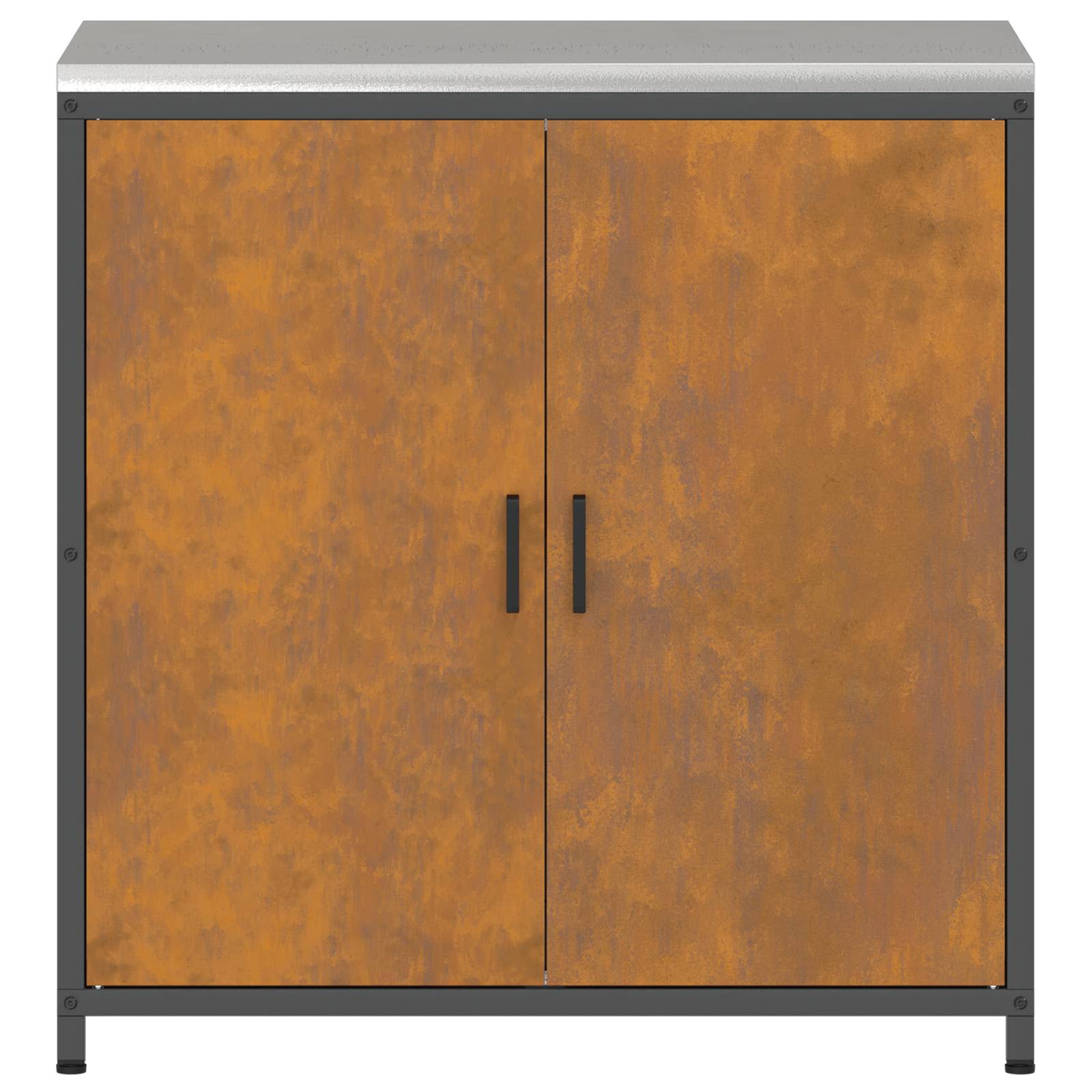 Meuble de rangement de cuisine HATTEM Rouillé 90 x 50 x 92 cm - XIOS