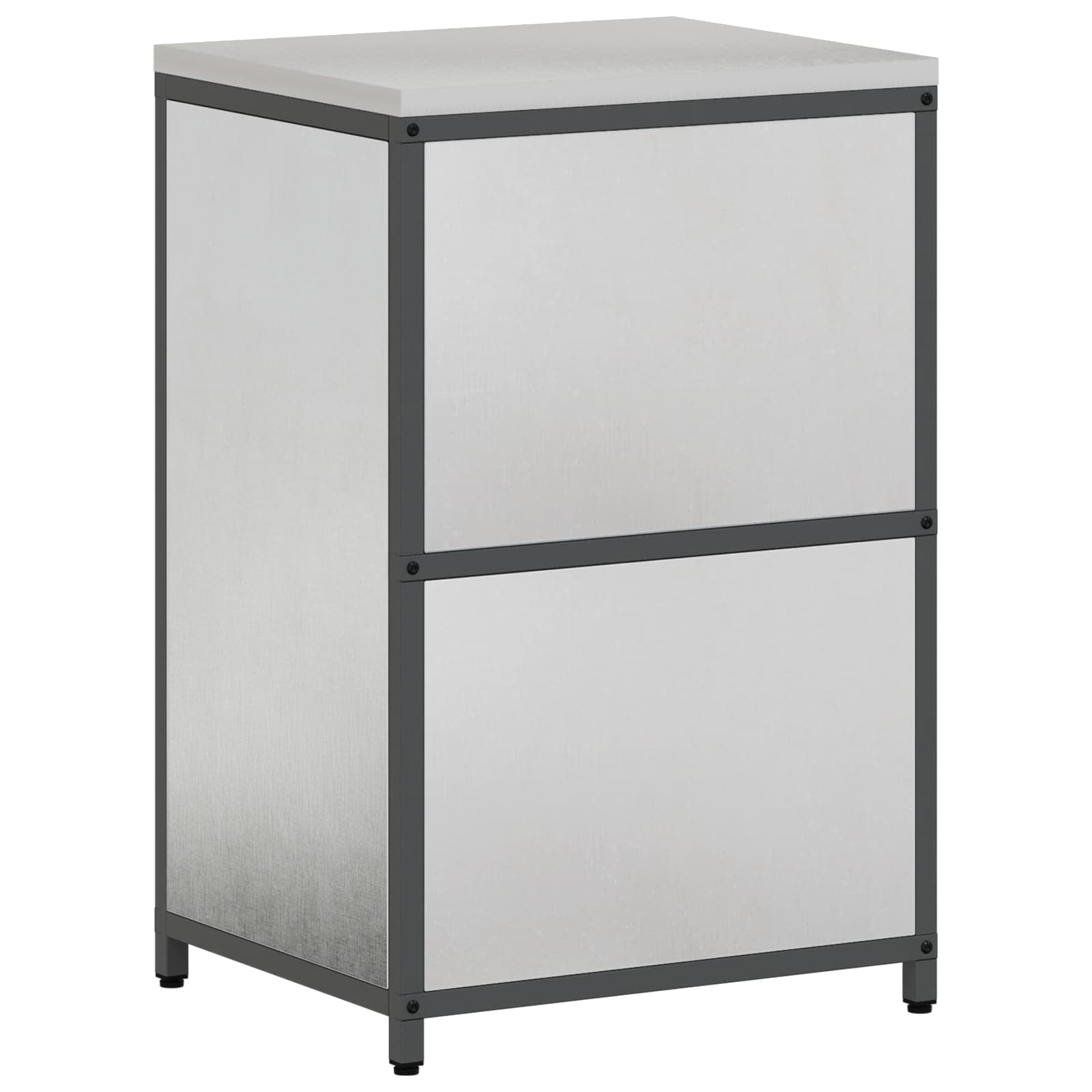 Meuble de rangement de cuisine HATTEM Argenté 60 x 50 x 92 cm - XIOS