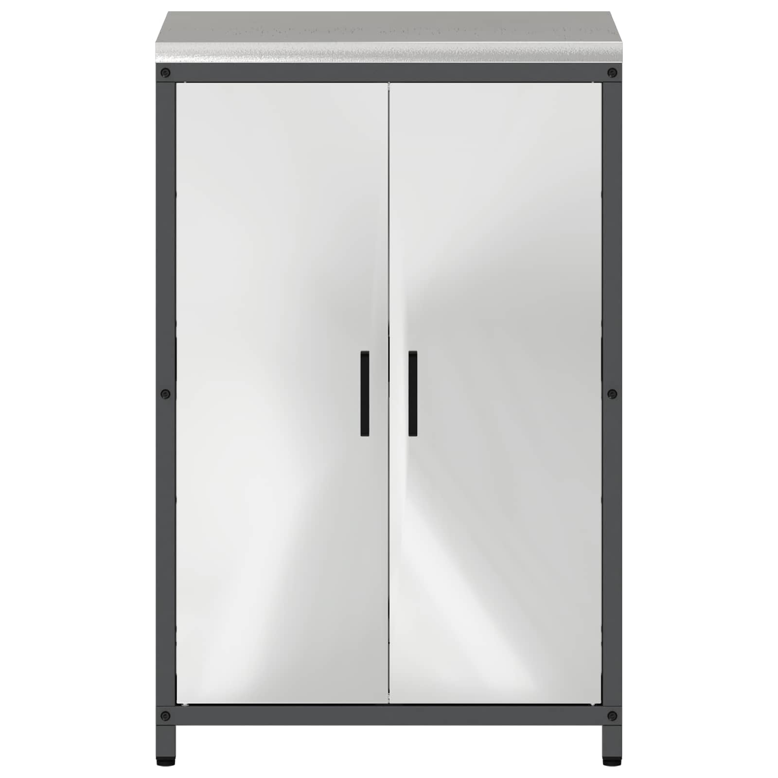 Meuble de rangement de cuisine HATTEM Argenté 60 x 50 x 92 cm - XIOS