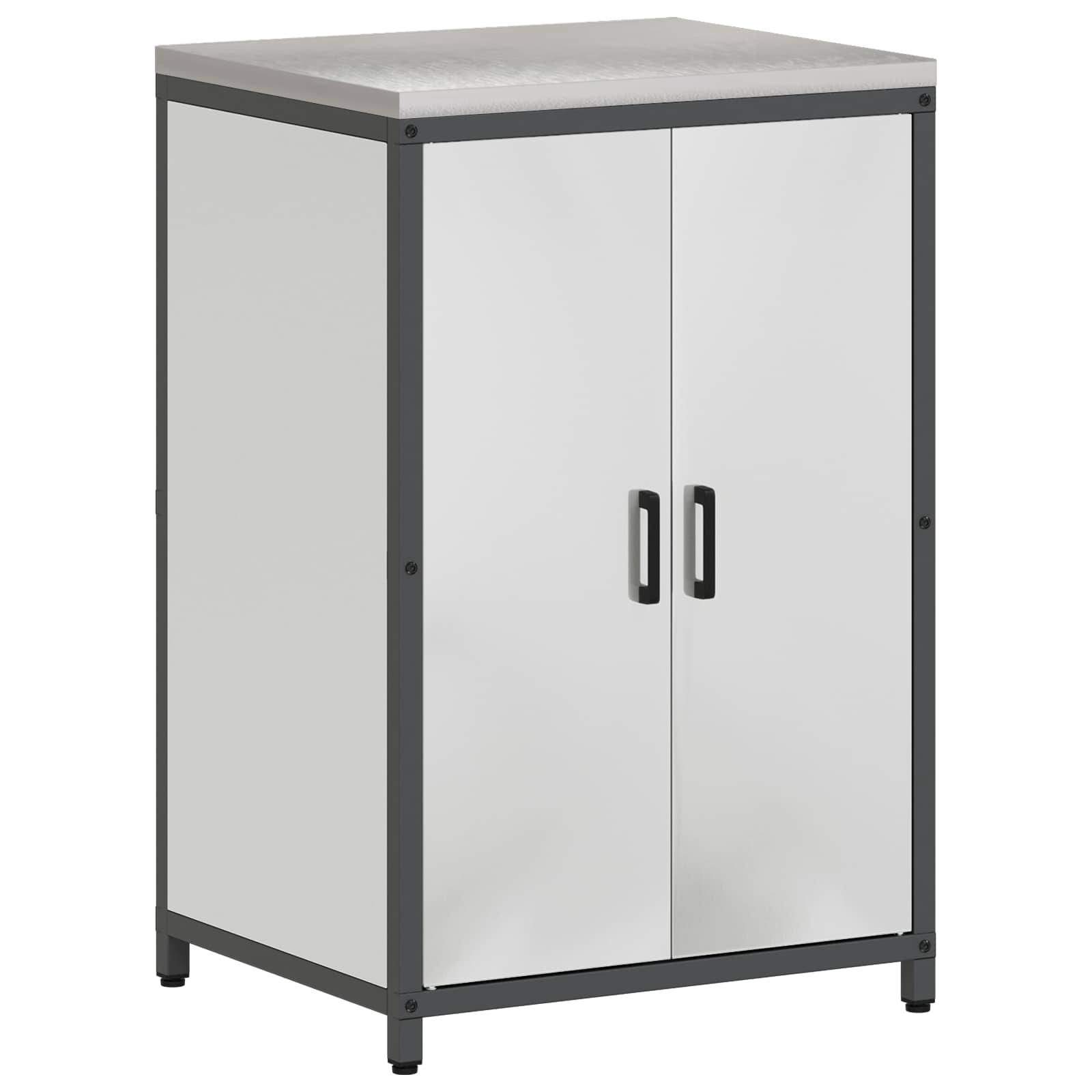 Meuble de rangement de cuisine HATTEM Argenté 60 x 50 x 92 cm - XIOS