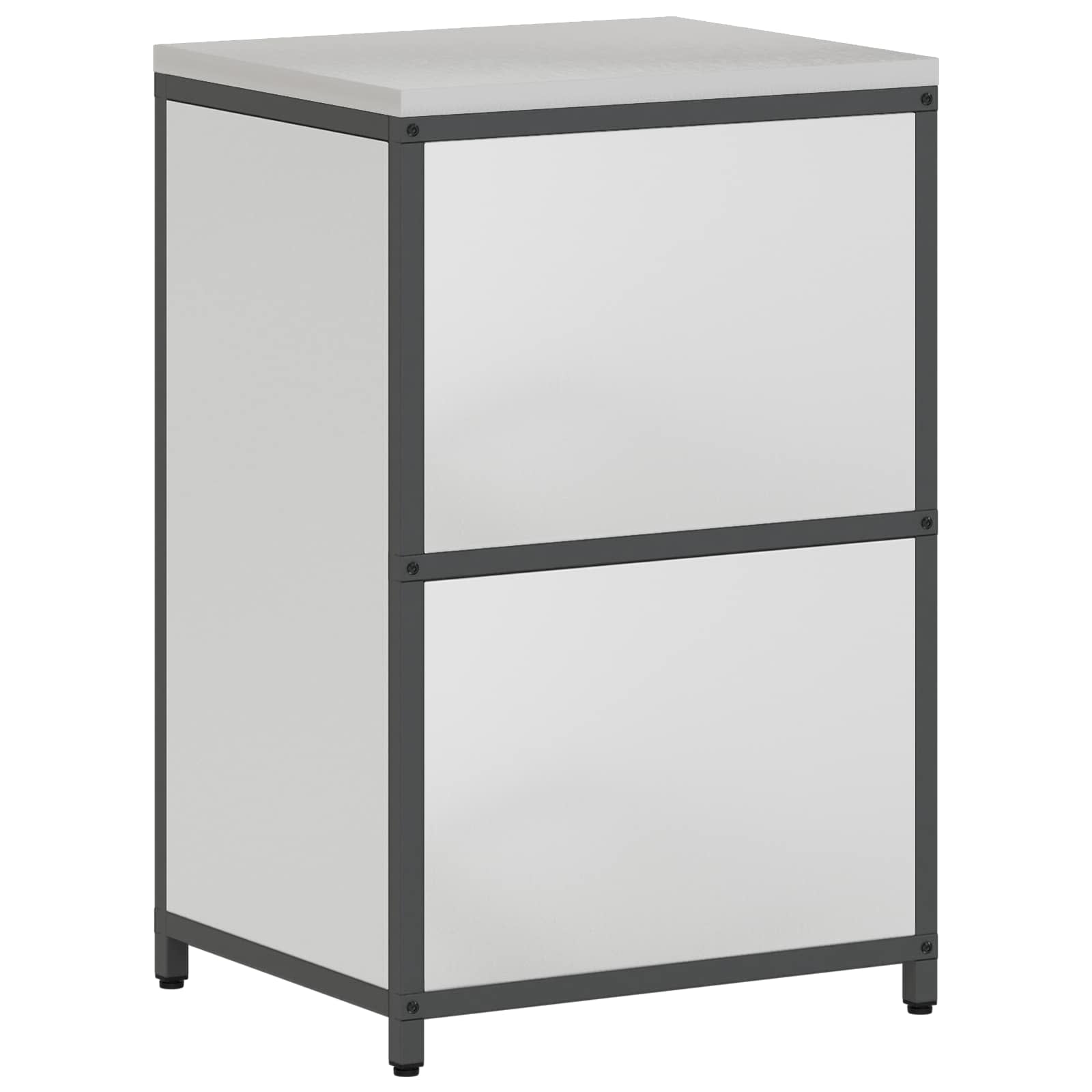 Meuble de rangement de cuisine HATTEM Argenté 60 x 50 x 92 cm - XIOS