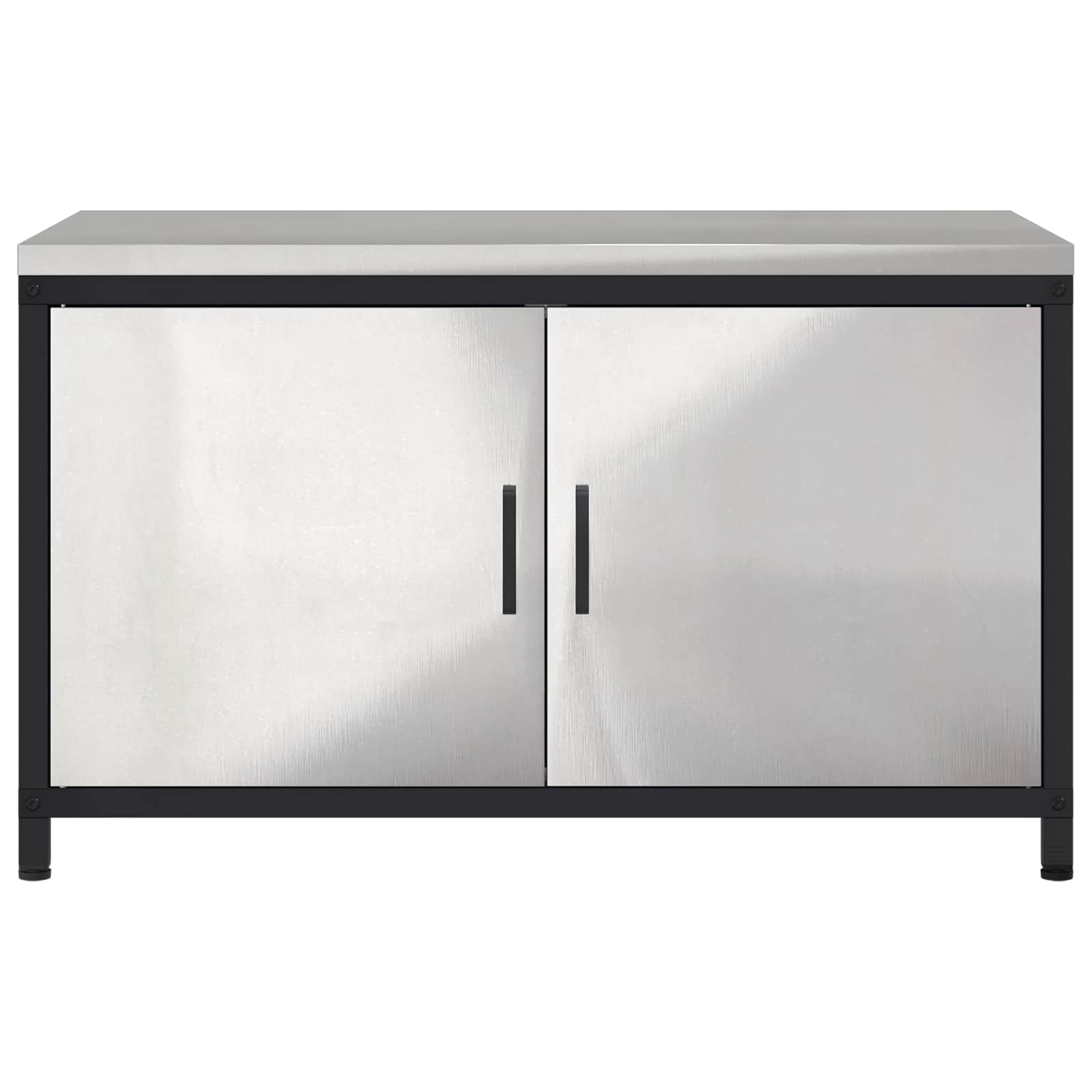 Meuble de rangement de cuisine HATTEM Argenté 90 x 50 x 53 cm - XIOS