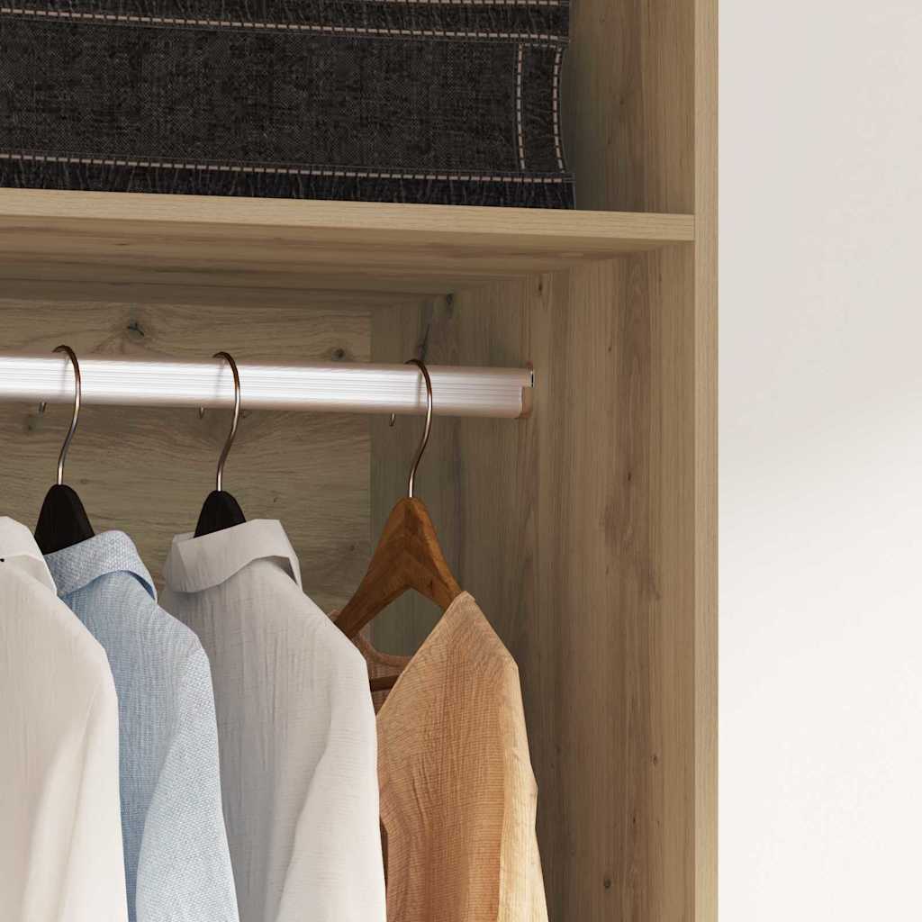 Armoire avec étagère chêne artisanal Bois d'ingénierie - XIOS