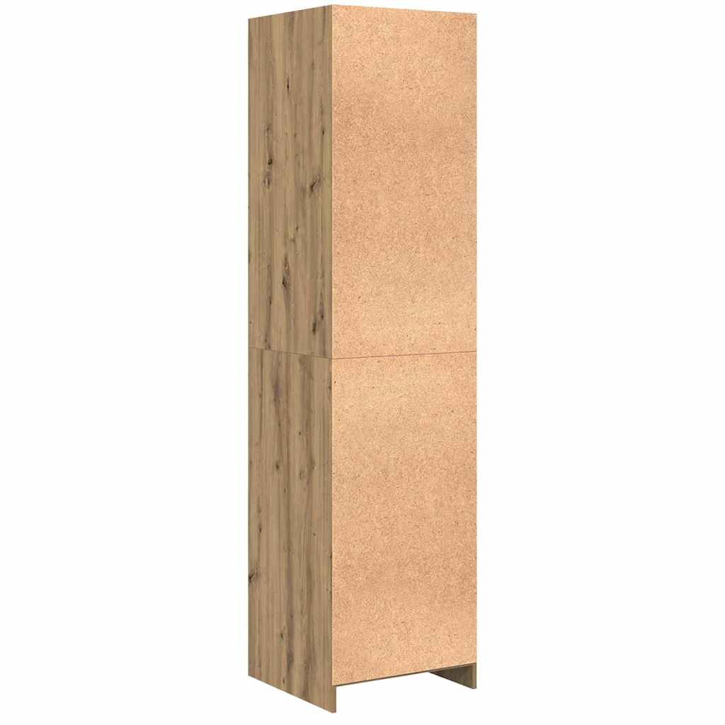 Armoire avec étagère chêne artisanal Bois d'ingénierie - XIOS