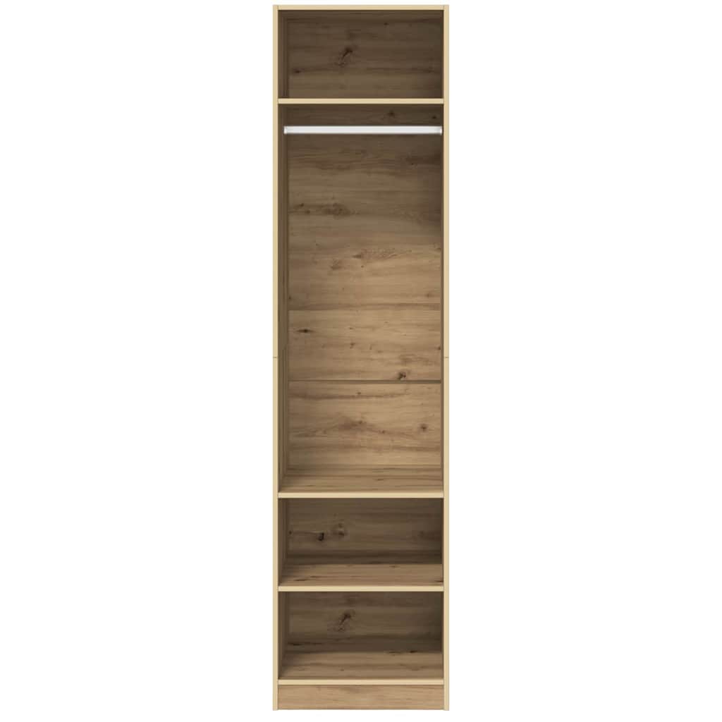 Armoire avec étagère chêne artisanal Bois d'ingénierie - XIOS