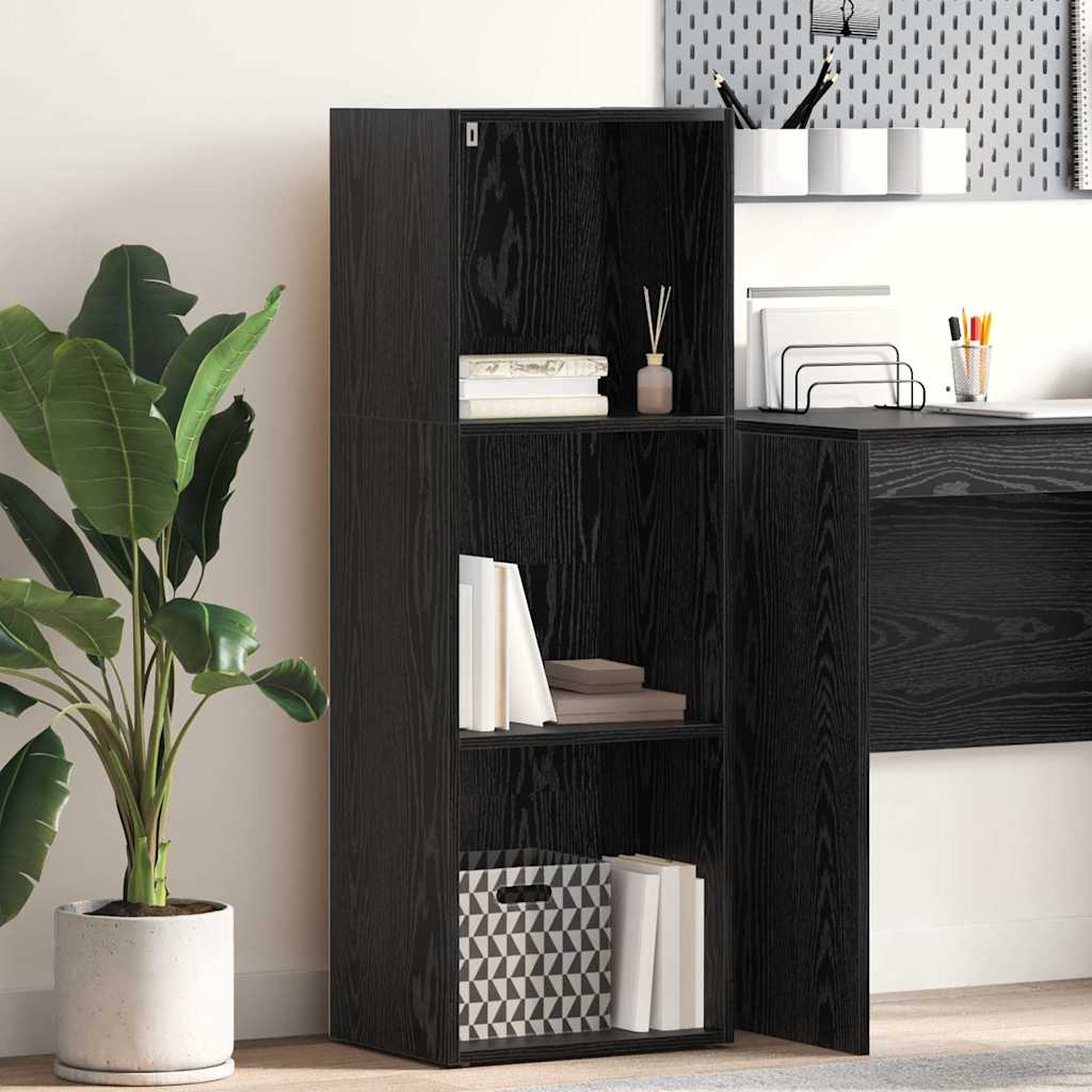 Bibliothèque Chêne noir 40 x 30 x 114 cm Bois d'ingénierie - XIOS