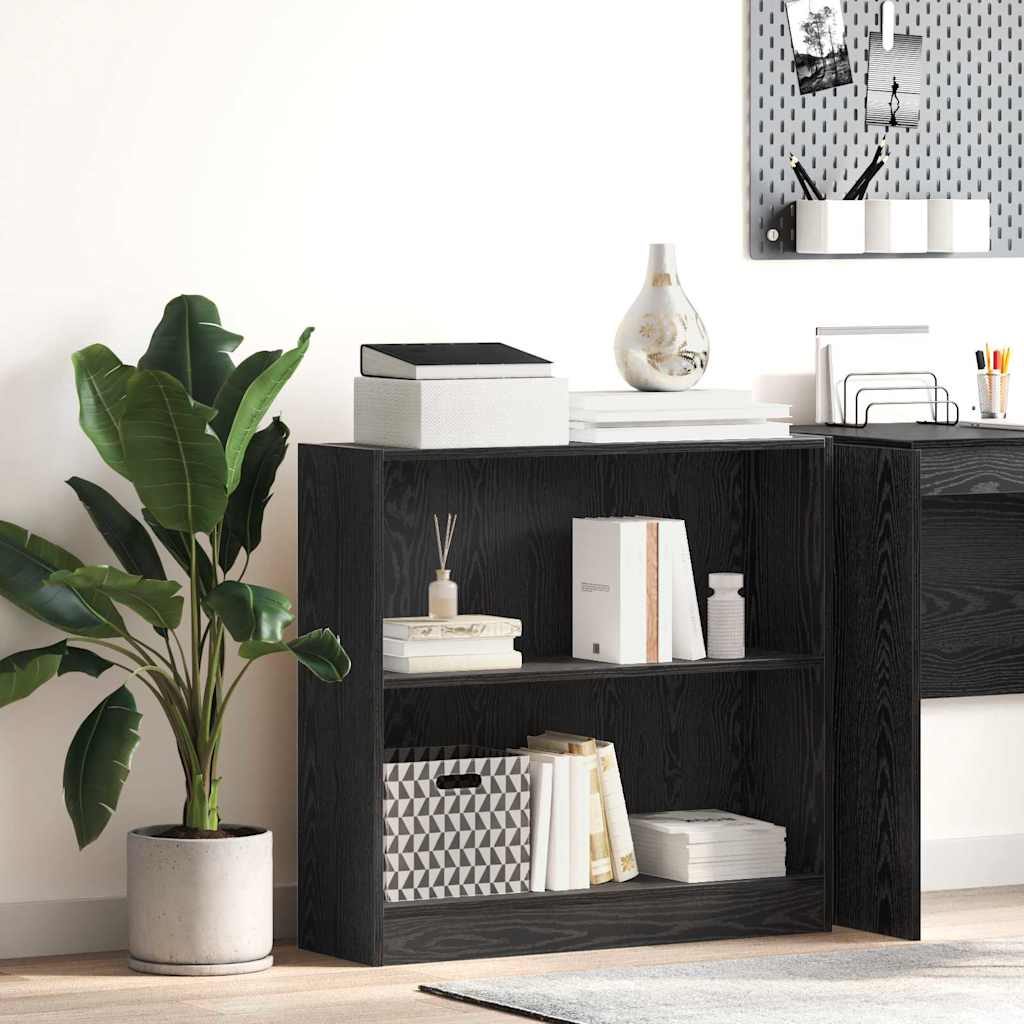 Étagère Chêne noir 80 x 24 x 76 cm Bois d'ingénierie - XIOS
