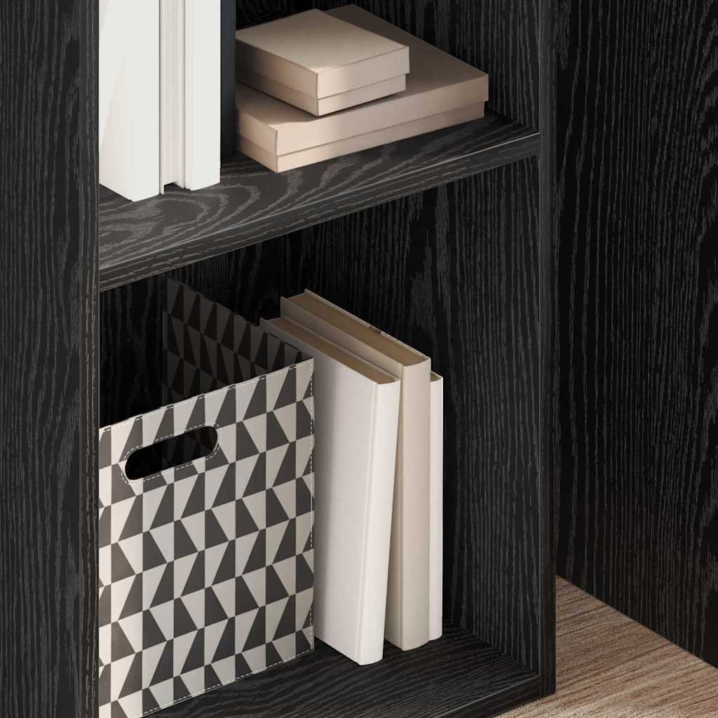 Bibliothèque Chêne noir 40 x 30 x 152 cm Bois d'ingénierie - XIOS