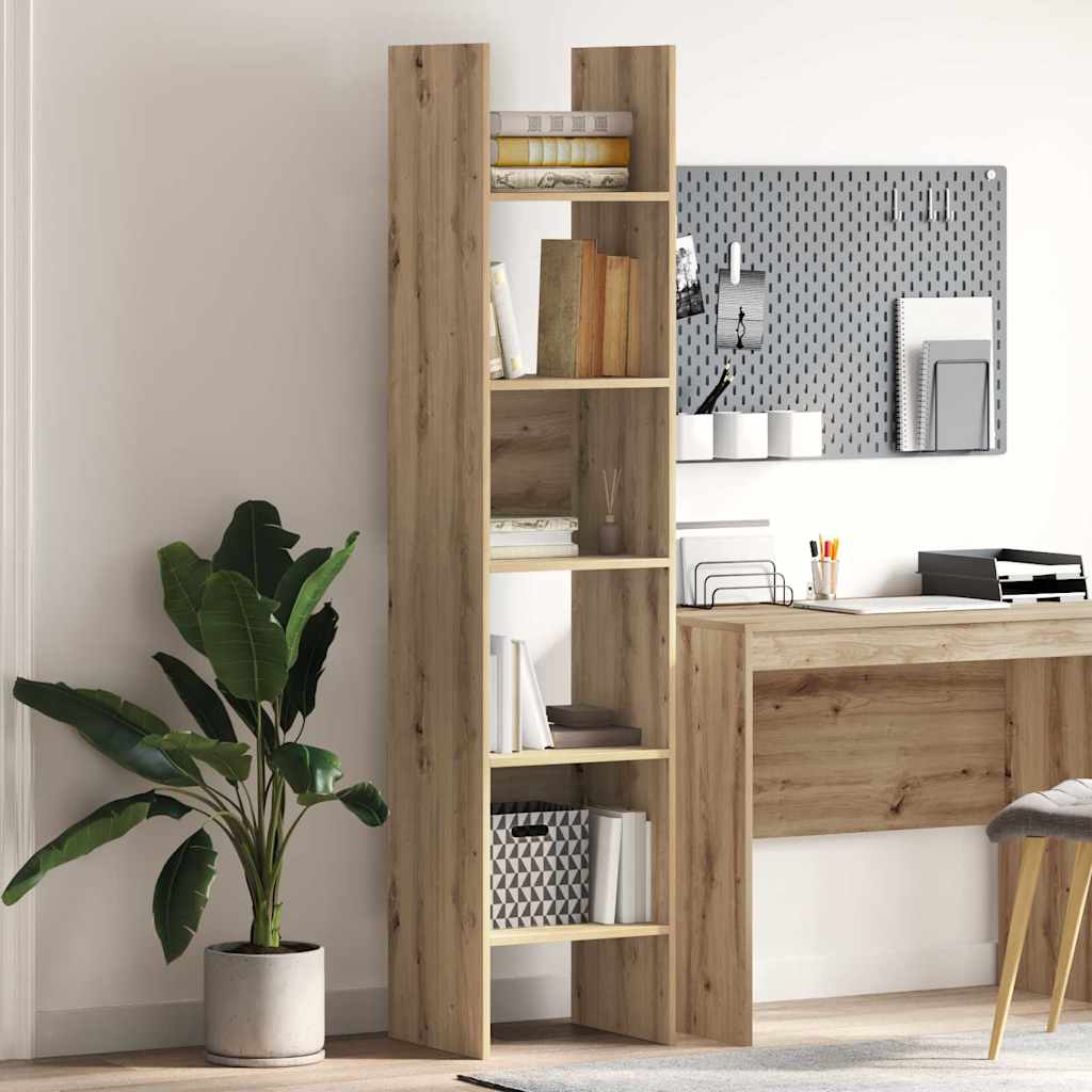 Bibliothèque chêne artisanal 40 x 35 x 180 cm Bois d'ingénierie - XIOS