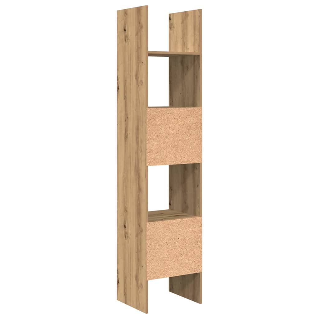 Bibliothèque chêne artisanal 40 x 35 x 180 cm Bois d'ingénierie - XIOS