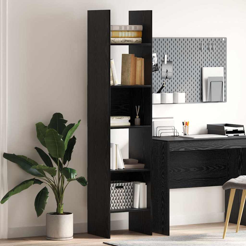 Bibliothèque Chêne noir 40 x 35 x 180 cm Bois d'ingénierie - XIOS