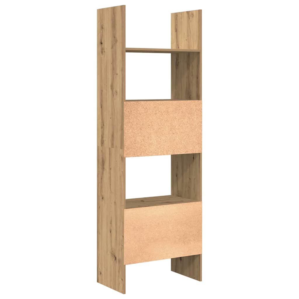 Bibliothèque chêne artisanal 60 x 35 x 180 cm Bois d'ingénierie - XIOS