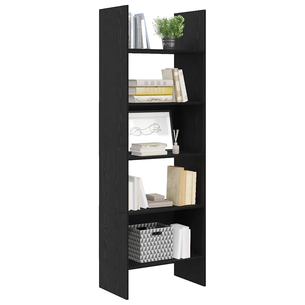 Bibliothèque Chêne noir 60 x 35 x 180 cm Bois d'ingénierie - XIOS