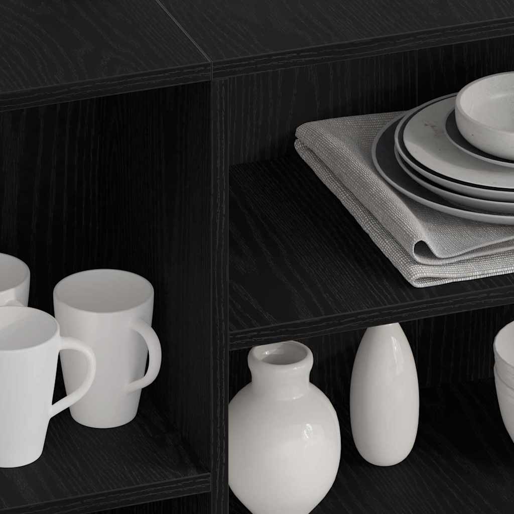 Buffet Chêne noir 120 x 30 x 75 cm Bois d'ingénierie - XIOS