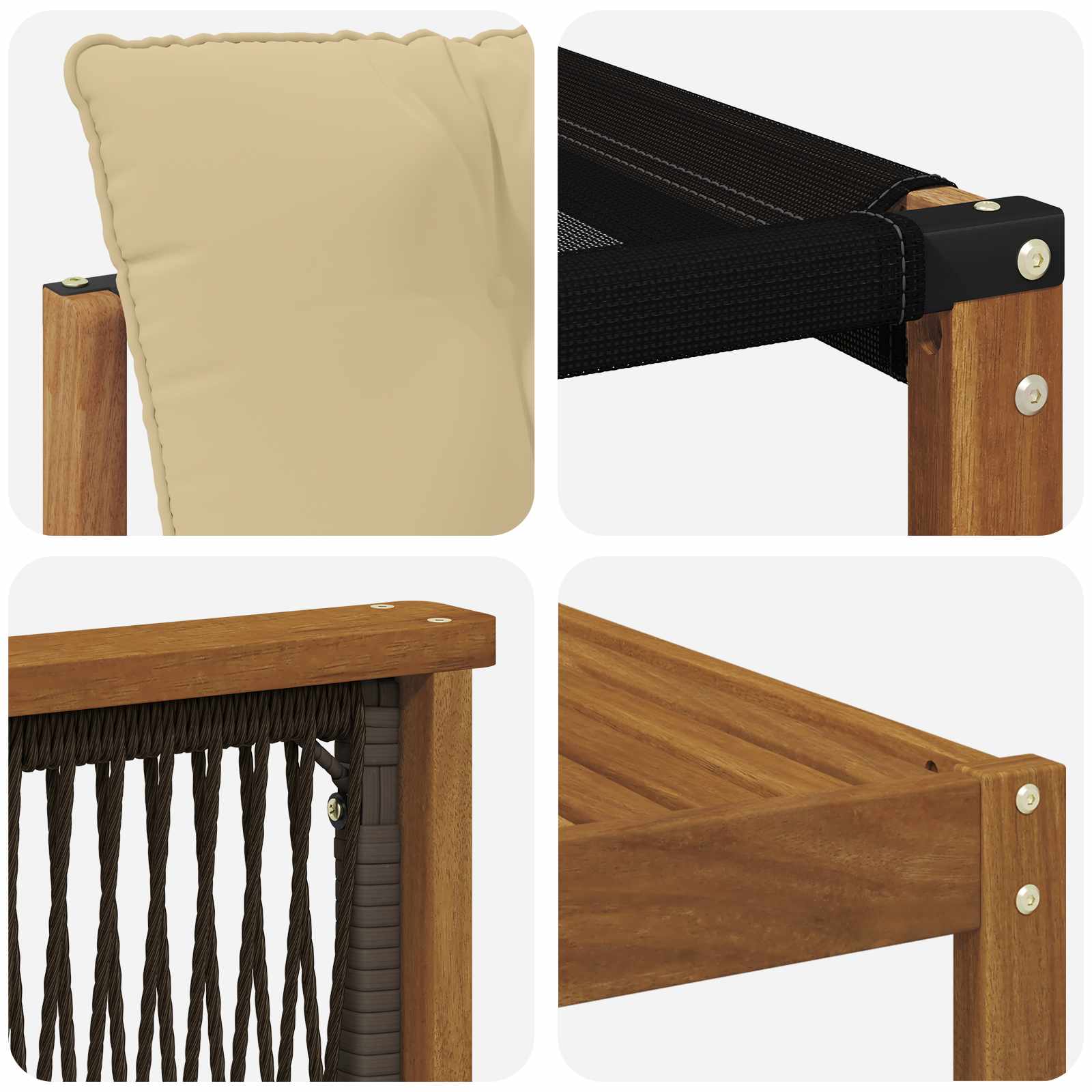Ensemble de canapés d'extérieur 6 pcs Naturel et Beige - XIOS