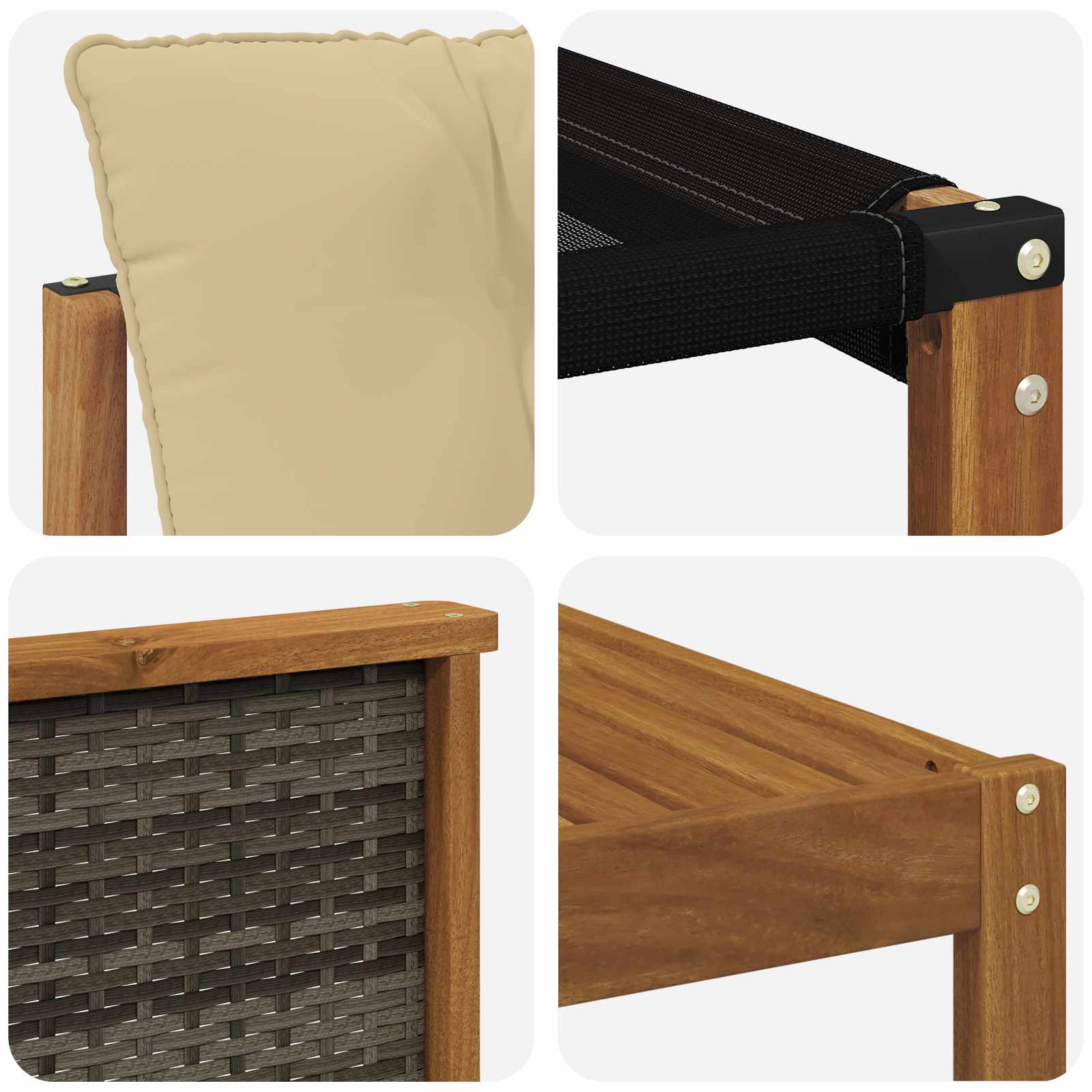 Ensemble de canapés d'extérieur 7 pcs Naturel et Beige - XIOS