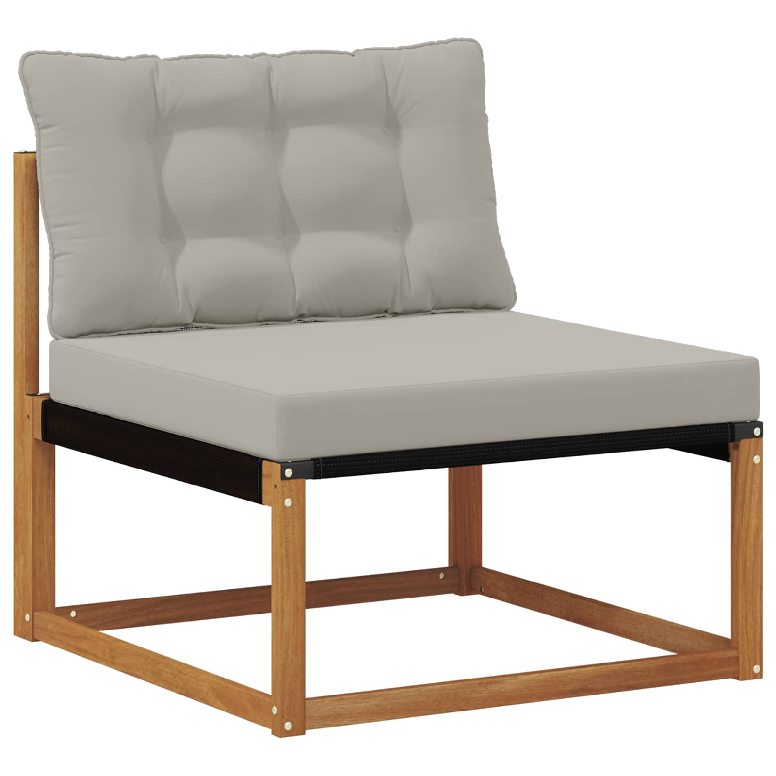 Ensemble de canapés d'extérieur 7 pcs Naturel et gris clair - XIOS