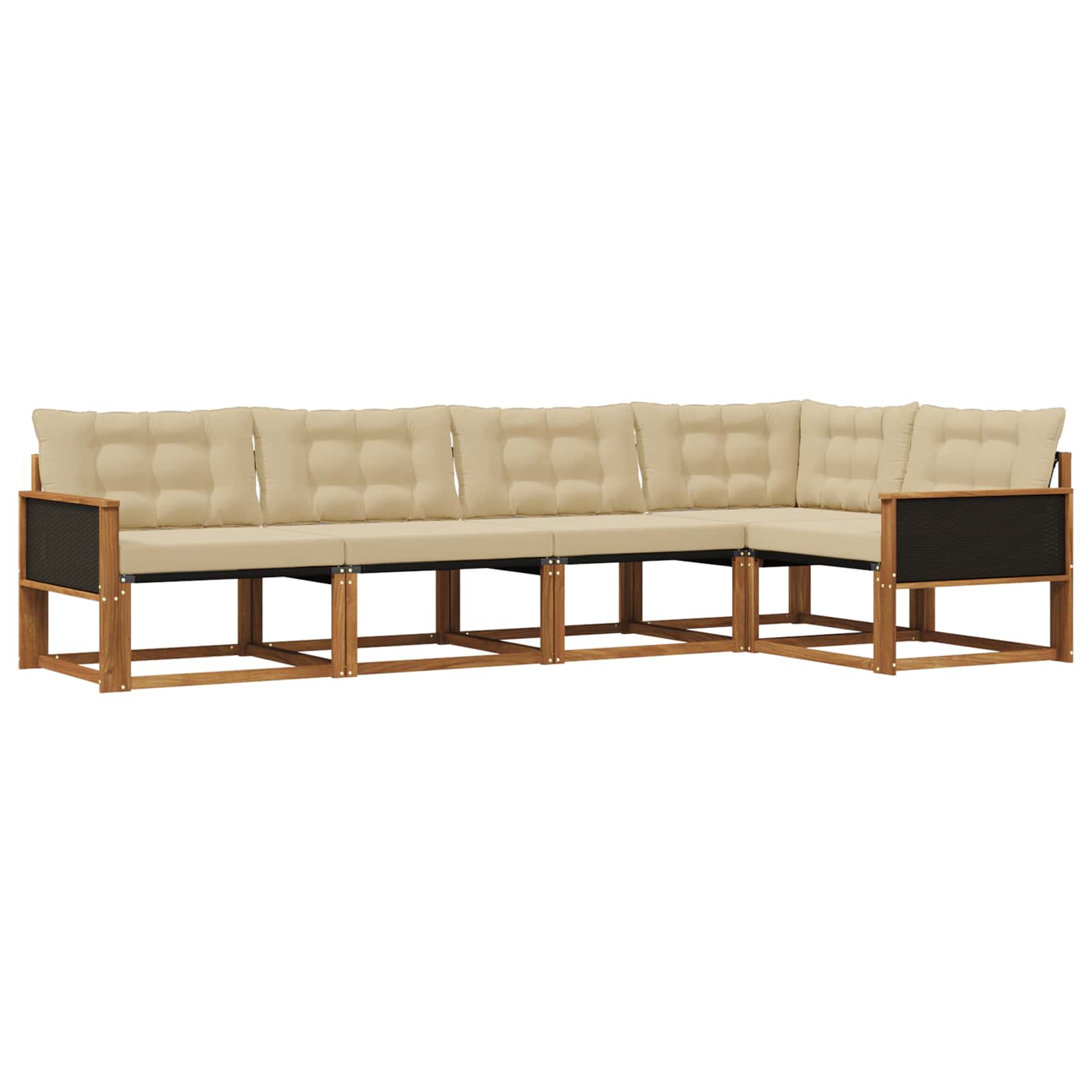 Ensemble de canapés d'extérieur 5 pcs Naturel et Beige - XIOS
