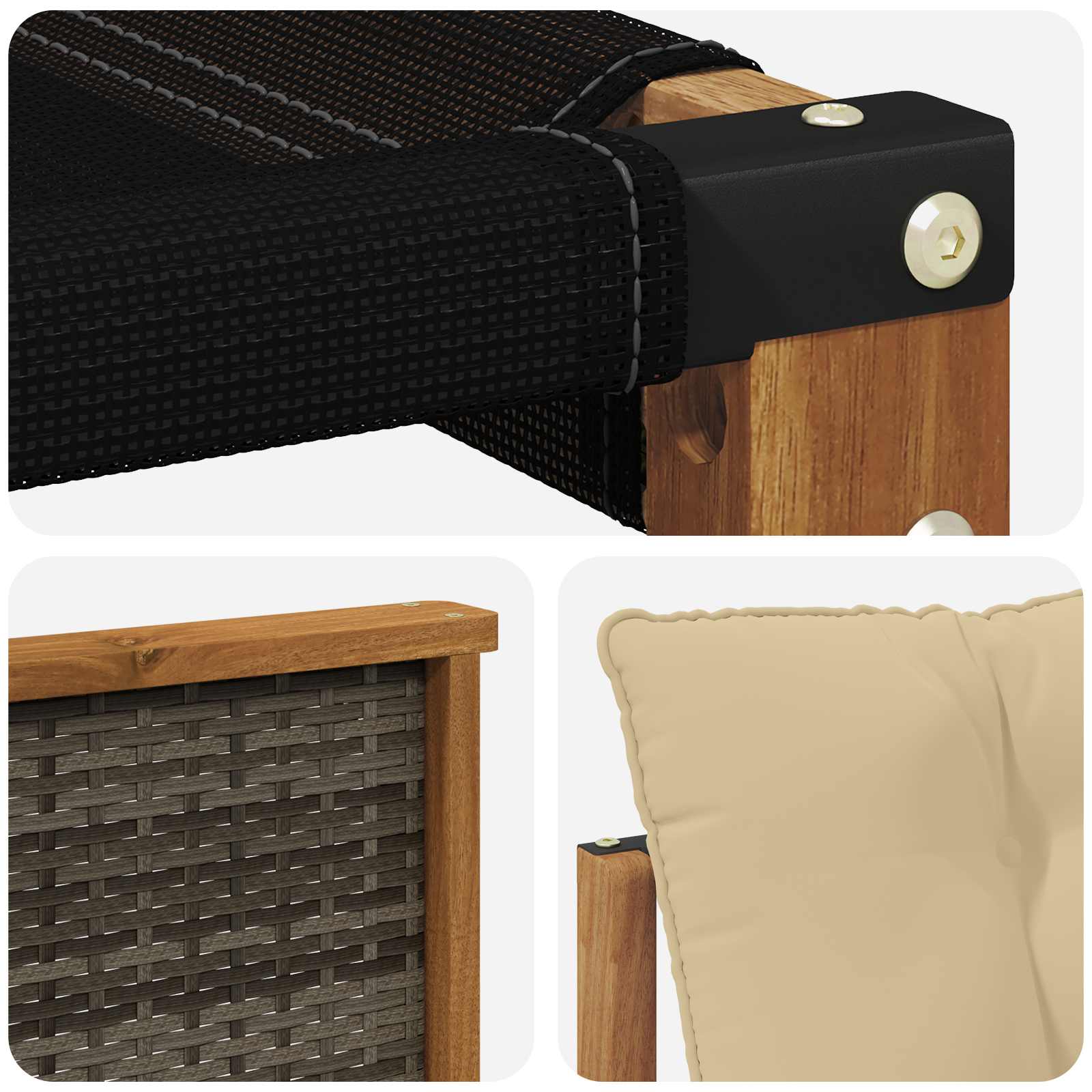 Ensemble de canapés d'extérieur 7 pcs Naturel et Beige - XIOS
