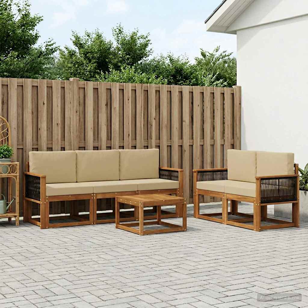 Ensemble de canapés d'extérieur avec coussin 6 pcs - XIOS