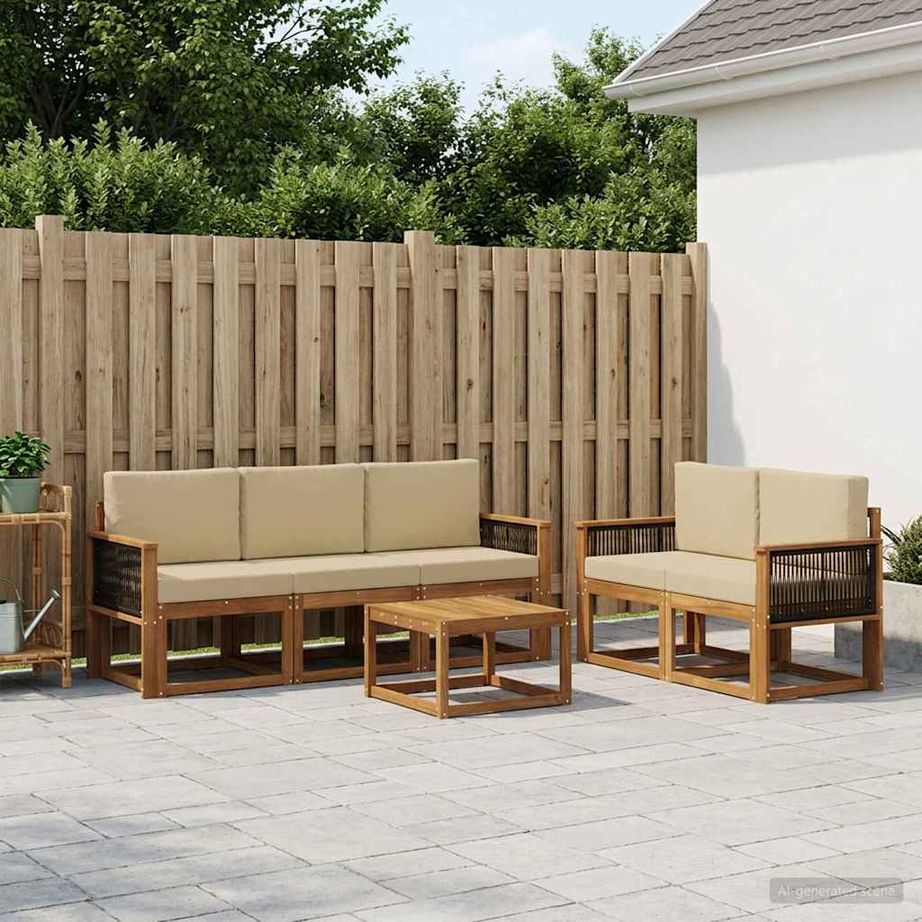 Ensemble de canapés d'extérieur avec coussin 6 pcs - XIOS