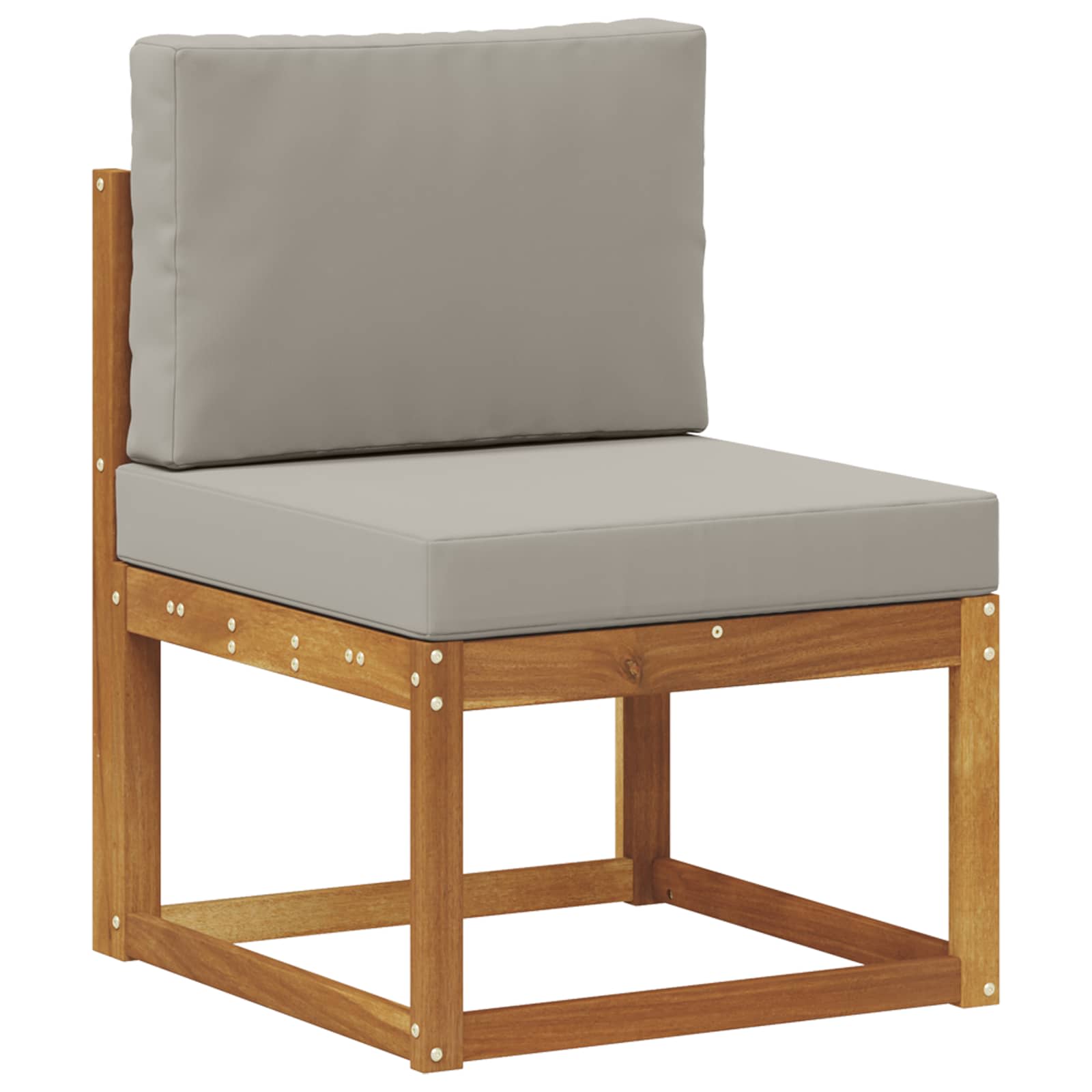 Ensemble de canapés d'extérieur 6 pcs Naturel et gris clair - XIOS