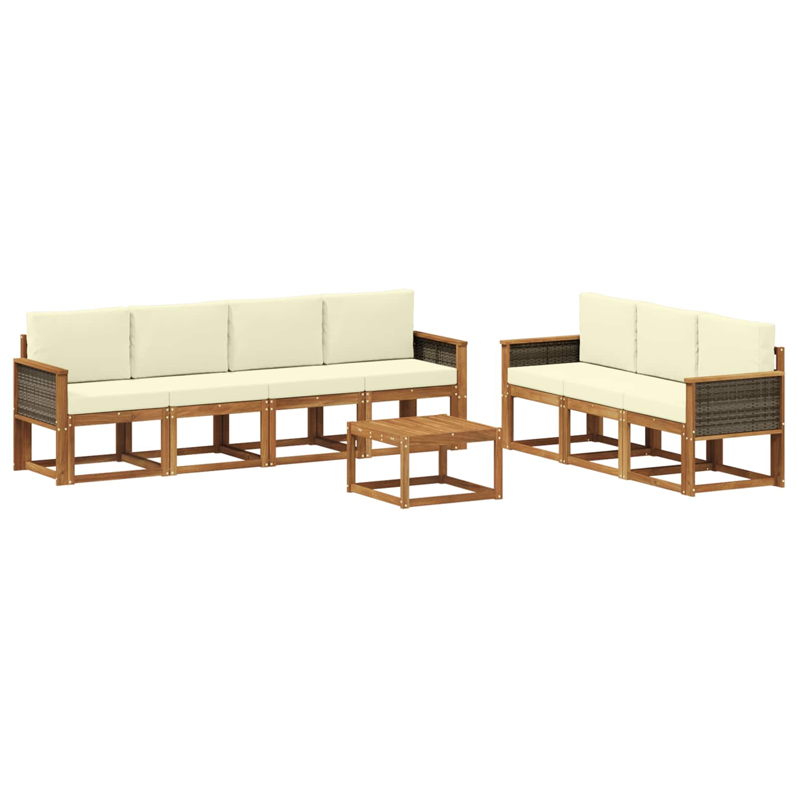 Ensemble de canapés d'extérieur avec coussin 7 pcs - XIOS