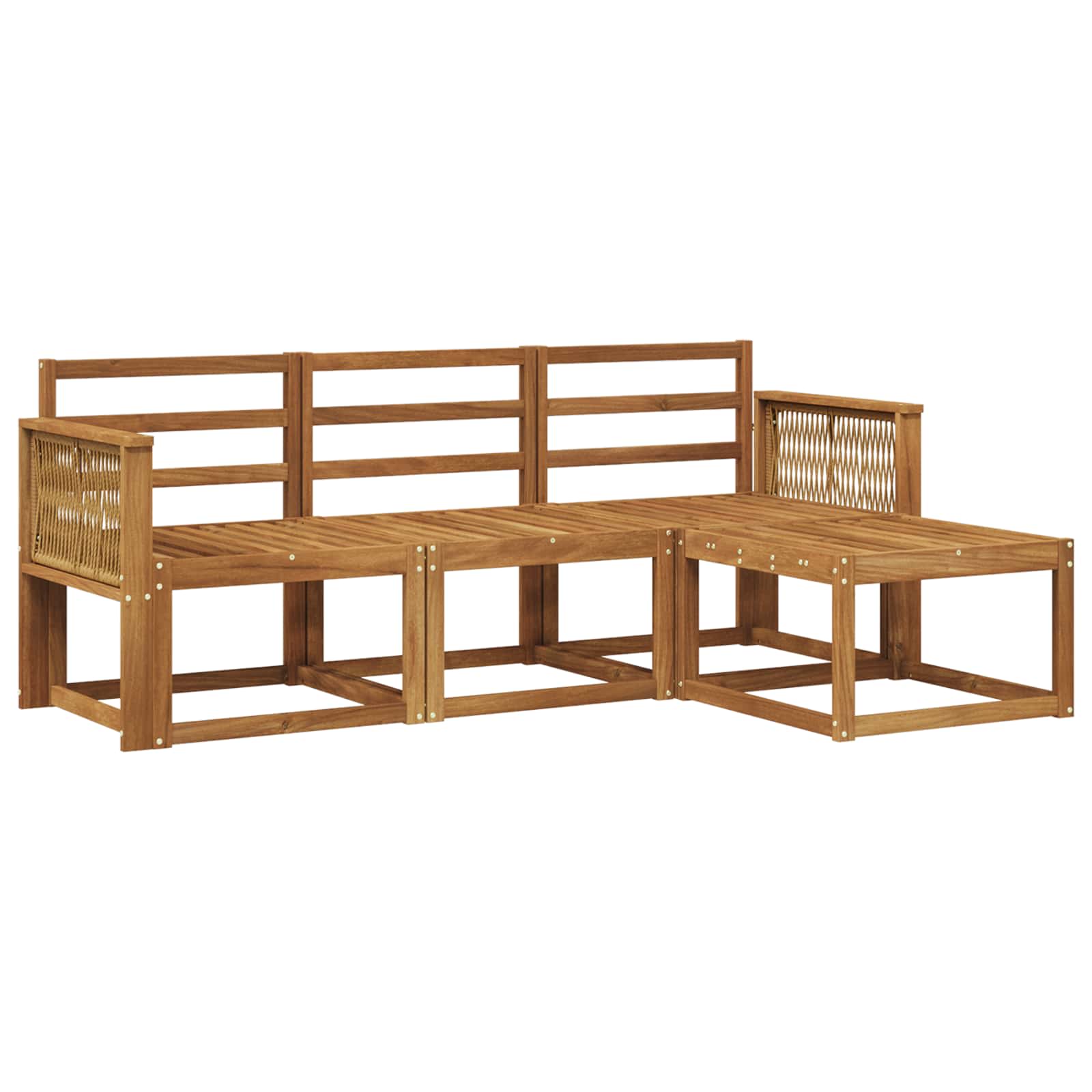Ensemble de canapés d'extérieur 4 pcs Naturel - XIOS