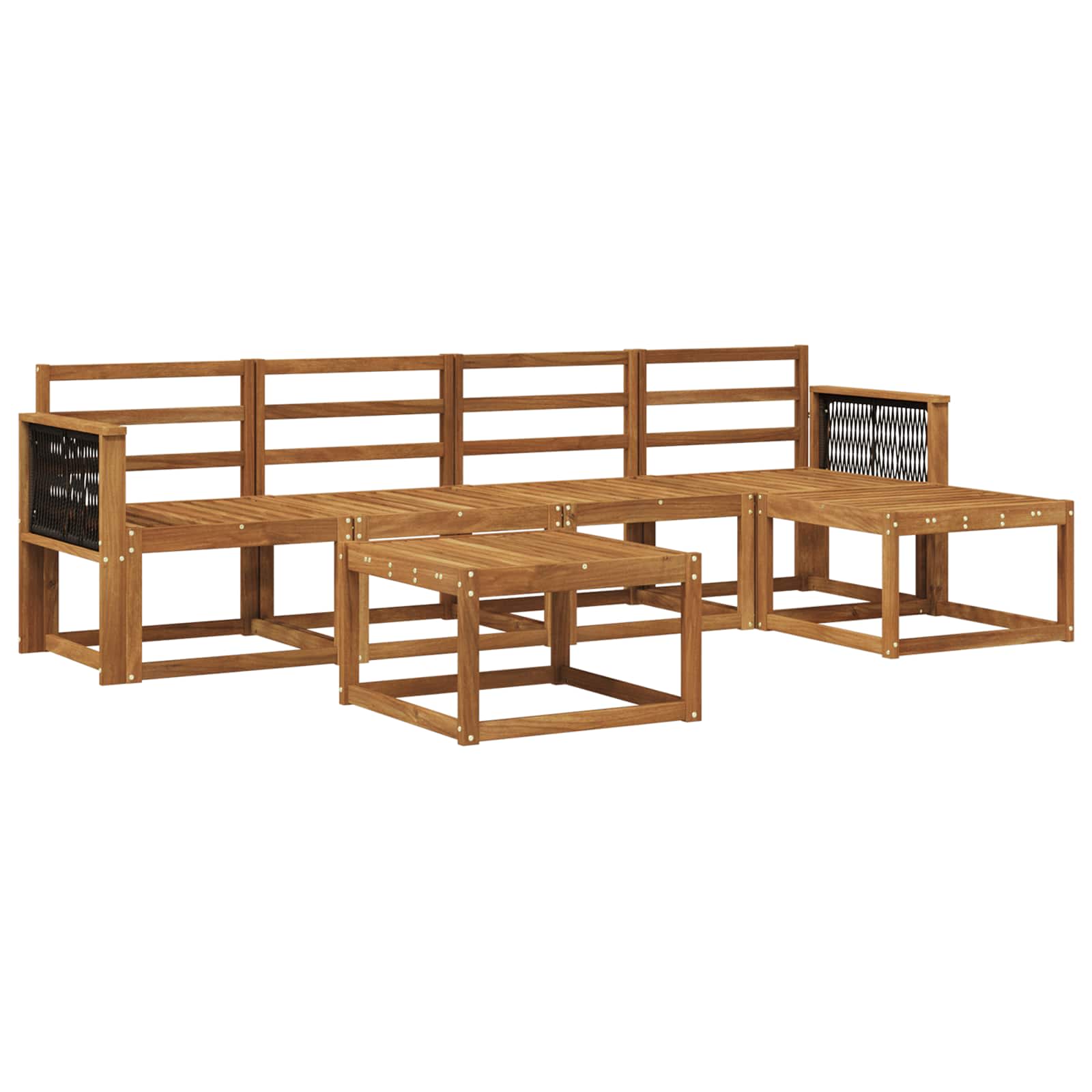 Ensemble de canapés d'extérieur 6 pcs Naturel - XIOS