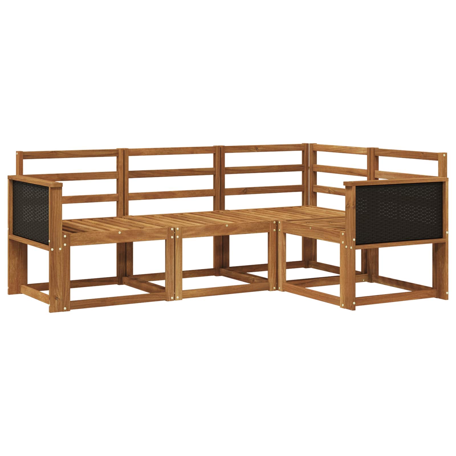 Ensemble de canapés d'extérieur 4 pcs Naturel - XIOS