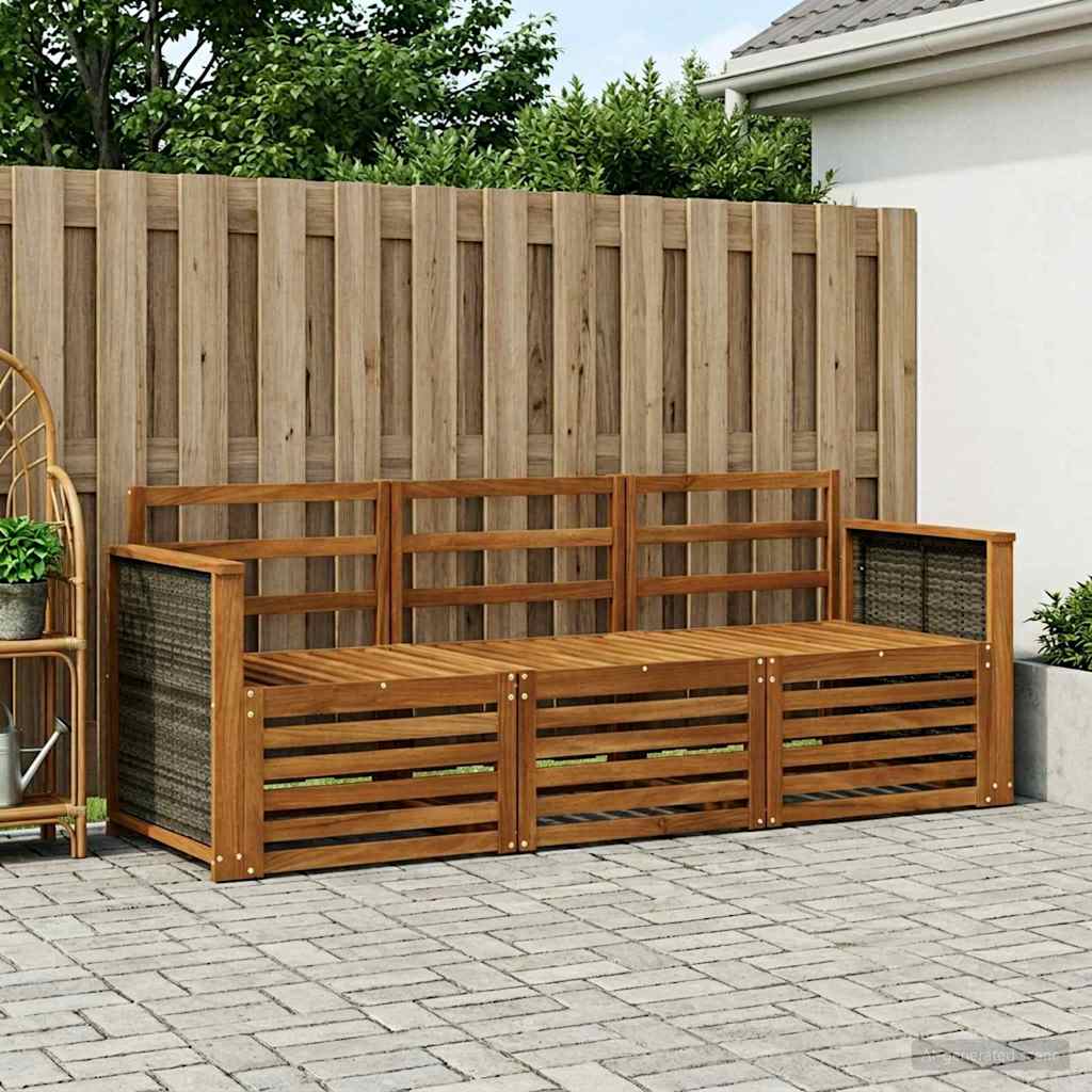 Ensembles de canapés 3 pcs Bois d'Acacia Massif - XIOS