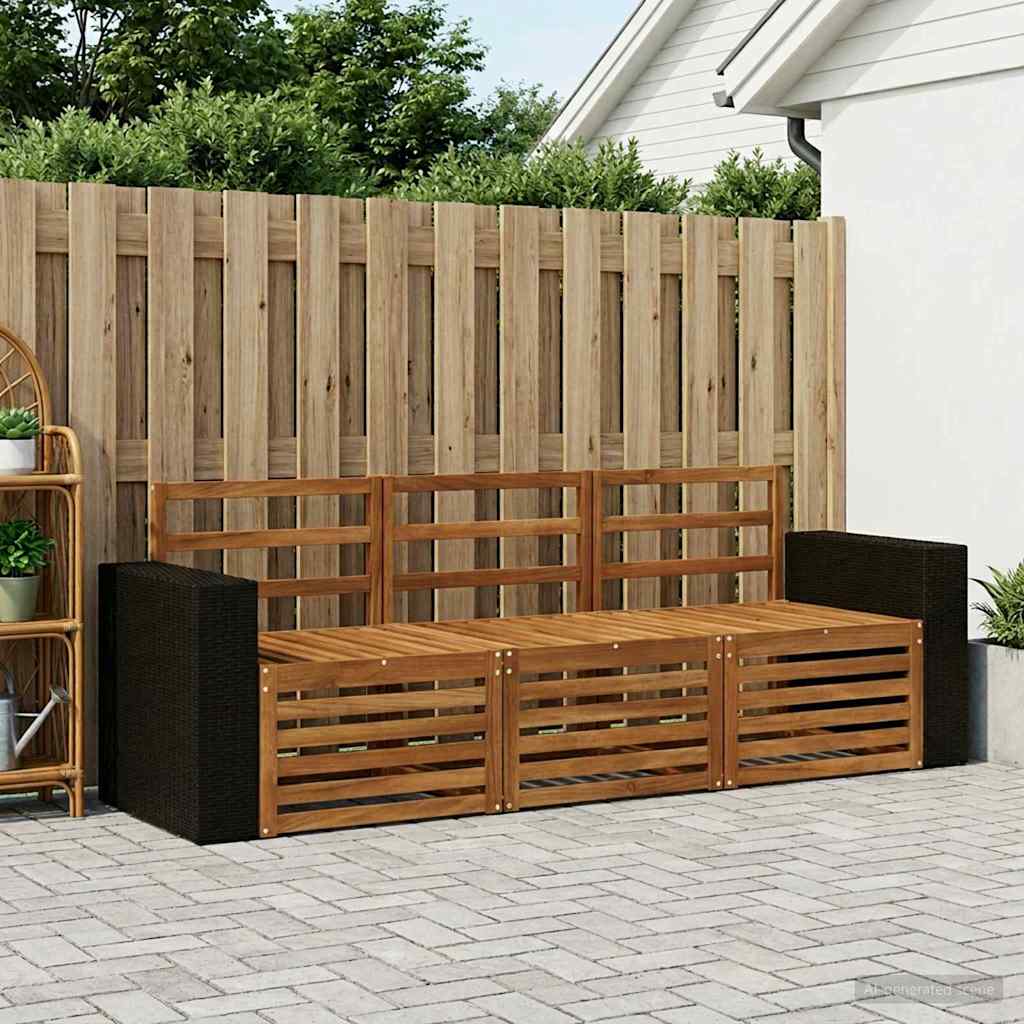 Ensembles de canapés 3 pcs Bois d'Acacia Massif - XIOS