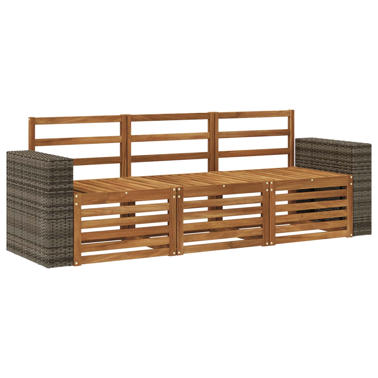 Ensembles de canapés 3 pcs Bois d'Acacia Massif - XIOS