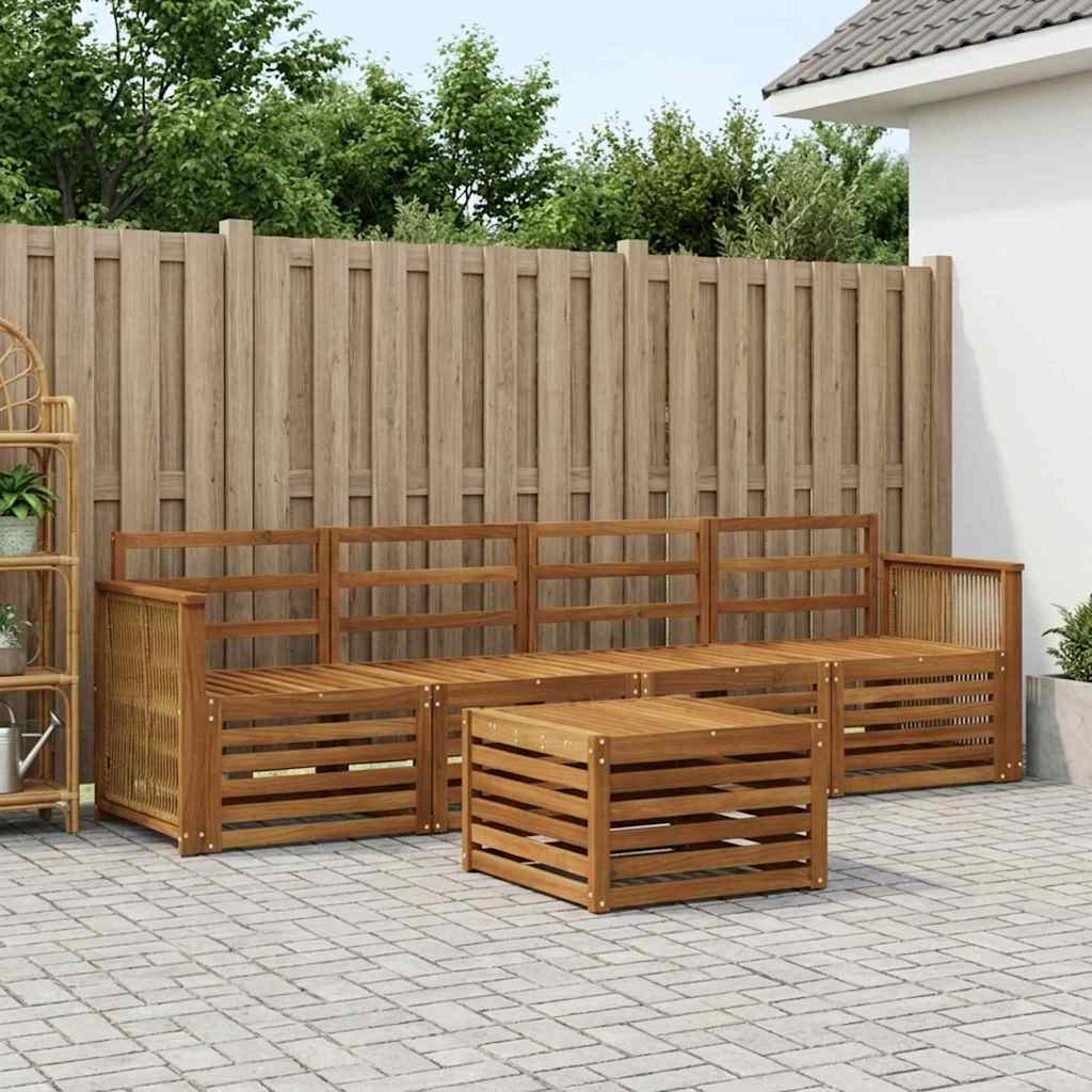Ensemble de canapés d'extérieur 5 pcs Naturel - XIOS