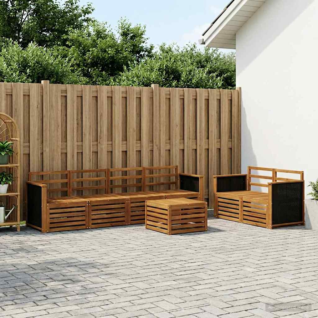 Ensemble de canapés d'extérieur 7 pcs Naturel - XIOS