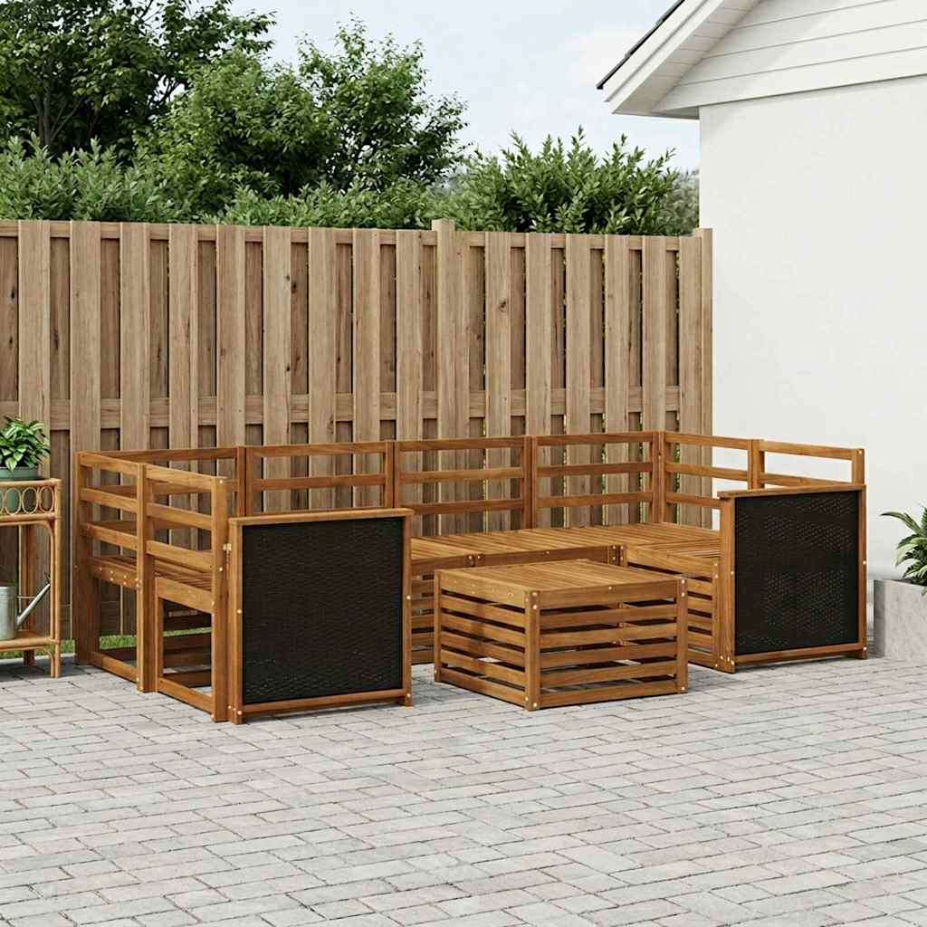 Ensemble de canapés d'extérieur 7 pcs Naturel - XIOS