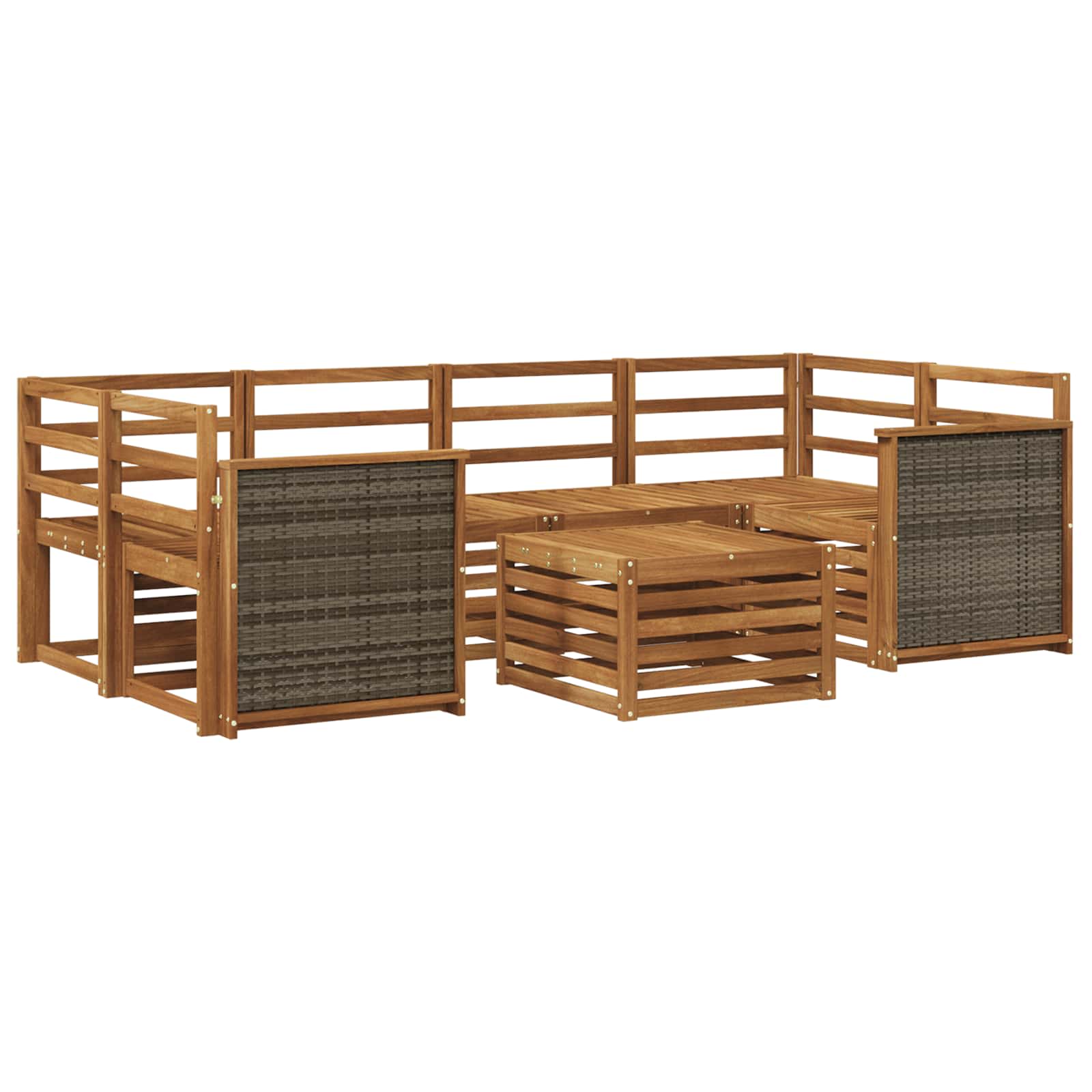 Ensemble de canapés d'extérieur 7 pcs Naturel - XIOS