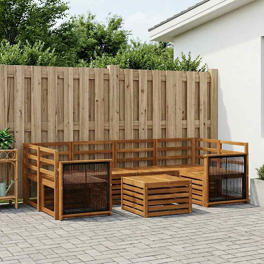 Ensemble de canapés d'extérieur 7 pcs Naturel - XIOS