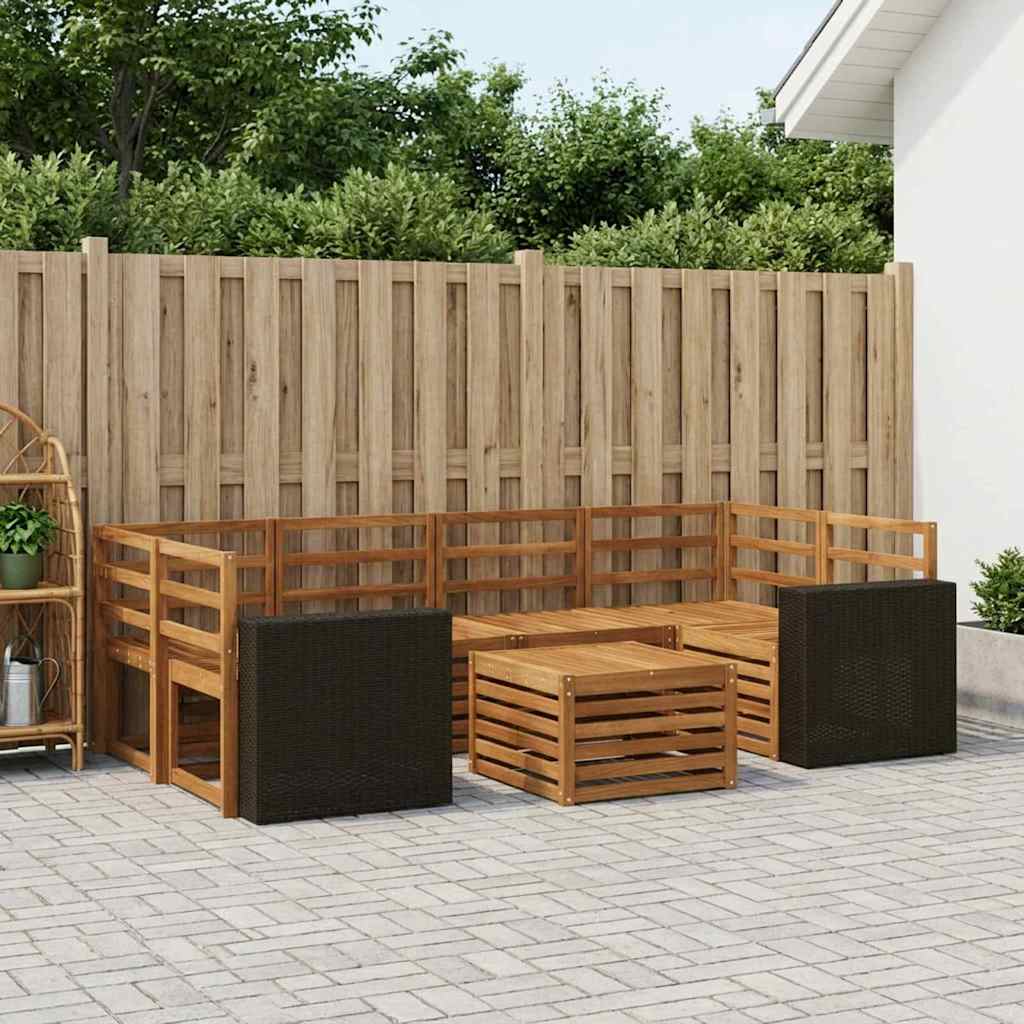 Ensemble de canapés d'extérieur 7 pcs Naturel - XIOS