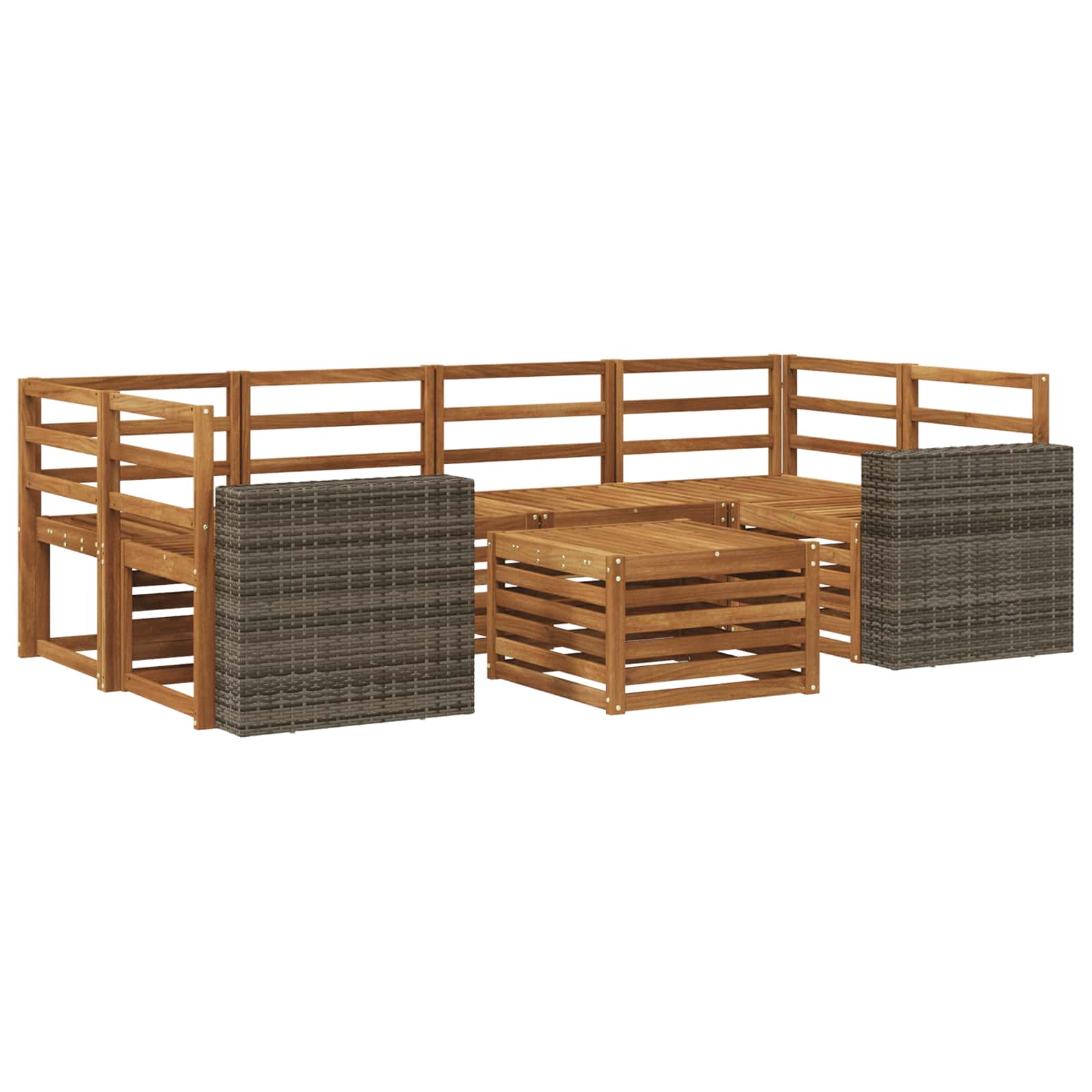 Ensemble de canapés d'extérieur 7 pcs Naturel - XIOS