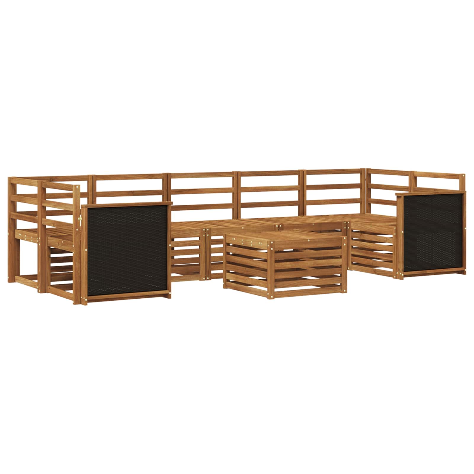 Ensemble de canapés d'extérieur 8 pcs Naturel - XIOS