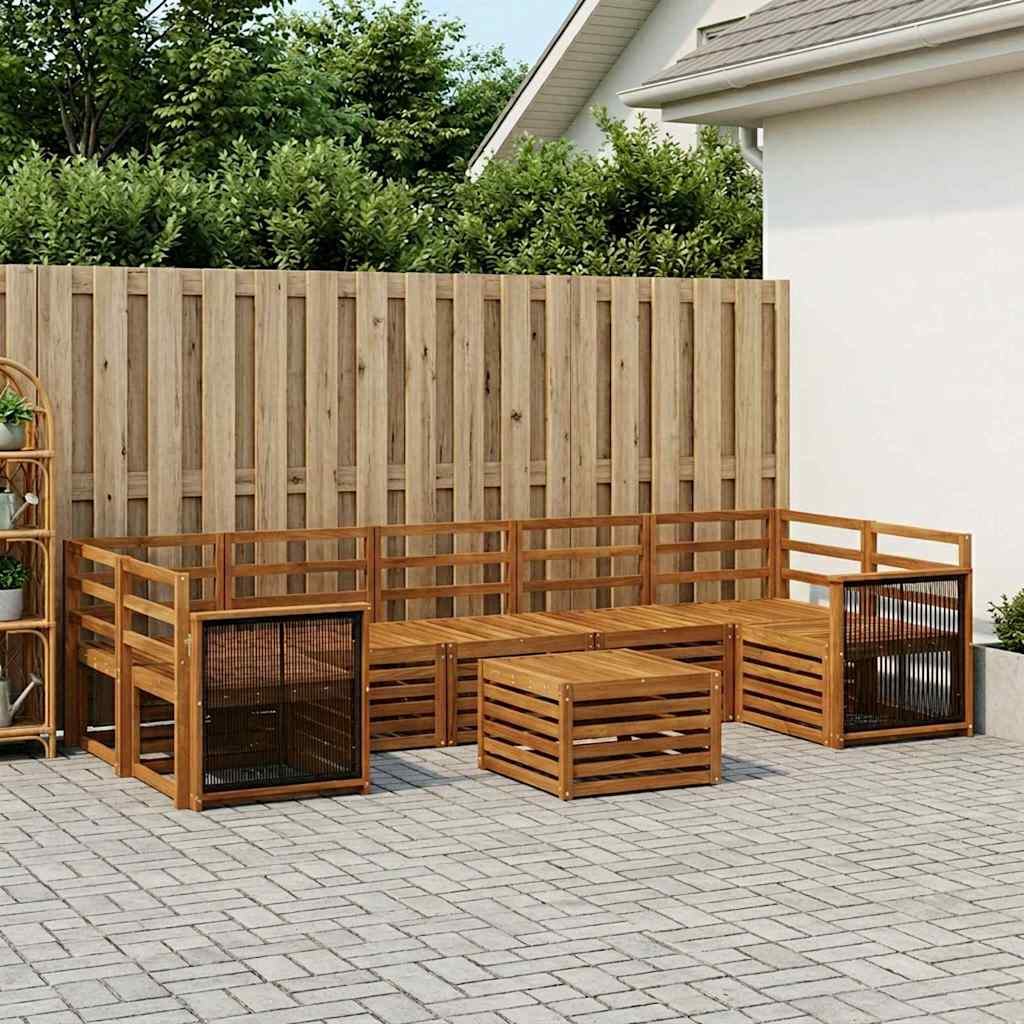 Ensemble de canapés d'extérieur 8 pcs Naturel - XIOS